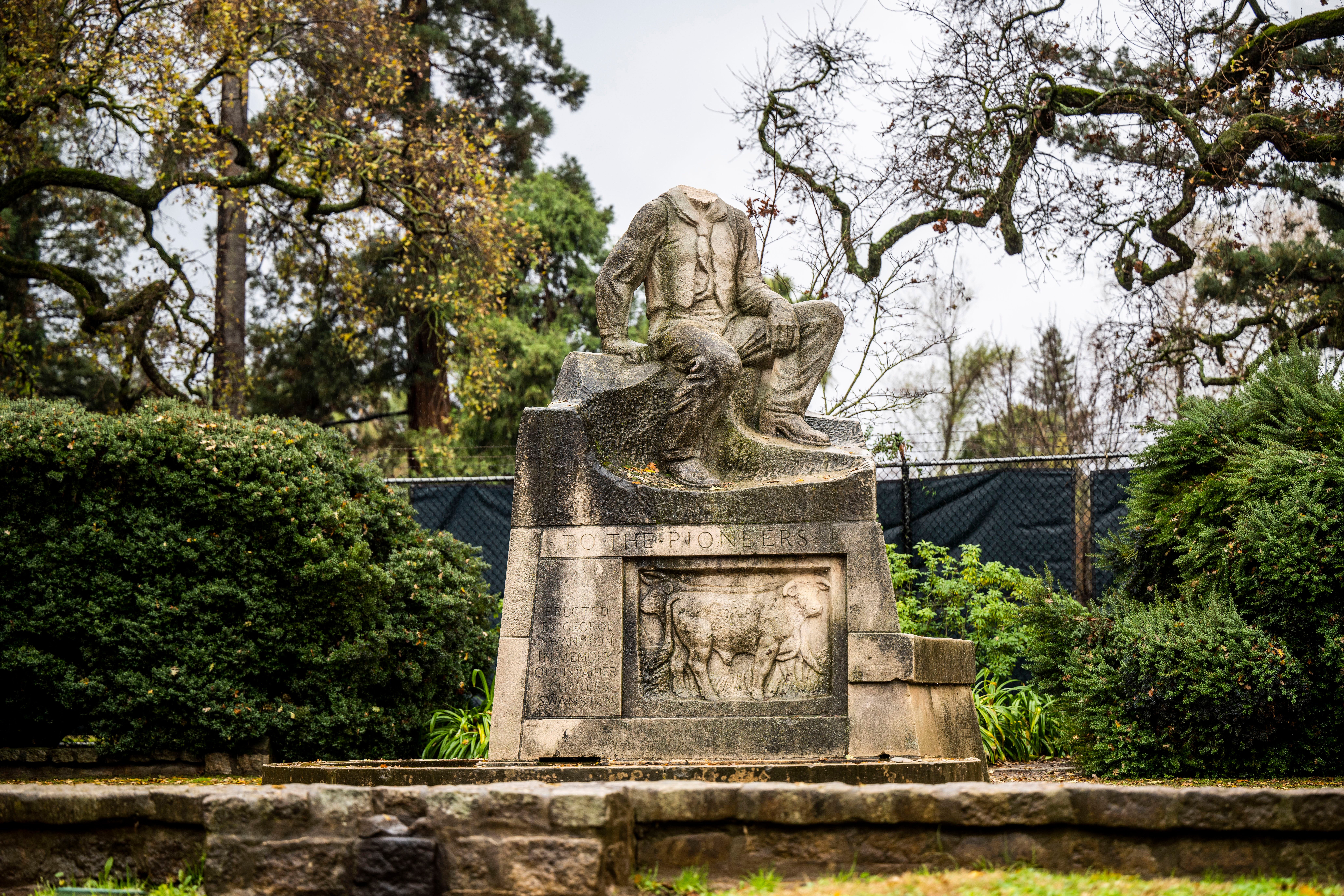 California Statue Beheaded