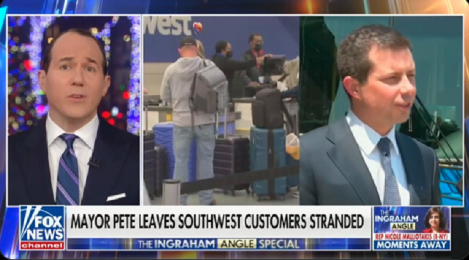 Fox News ridiculed for blaming Pete Buttigieg for Southwest Airlines flight fiasco