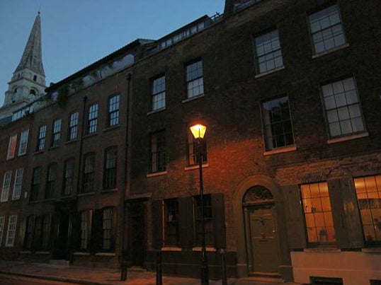 A street near Spitafileds market where Jack the Ripper killed most of his victims