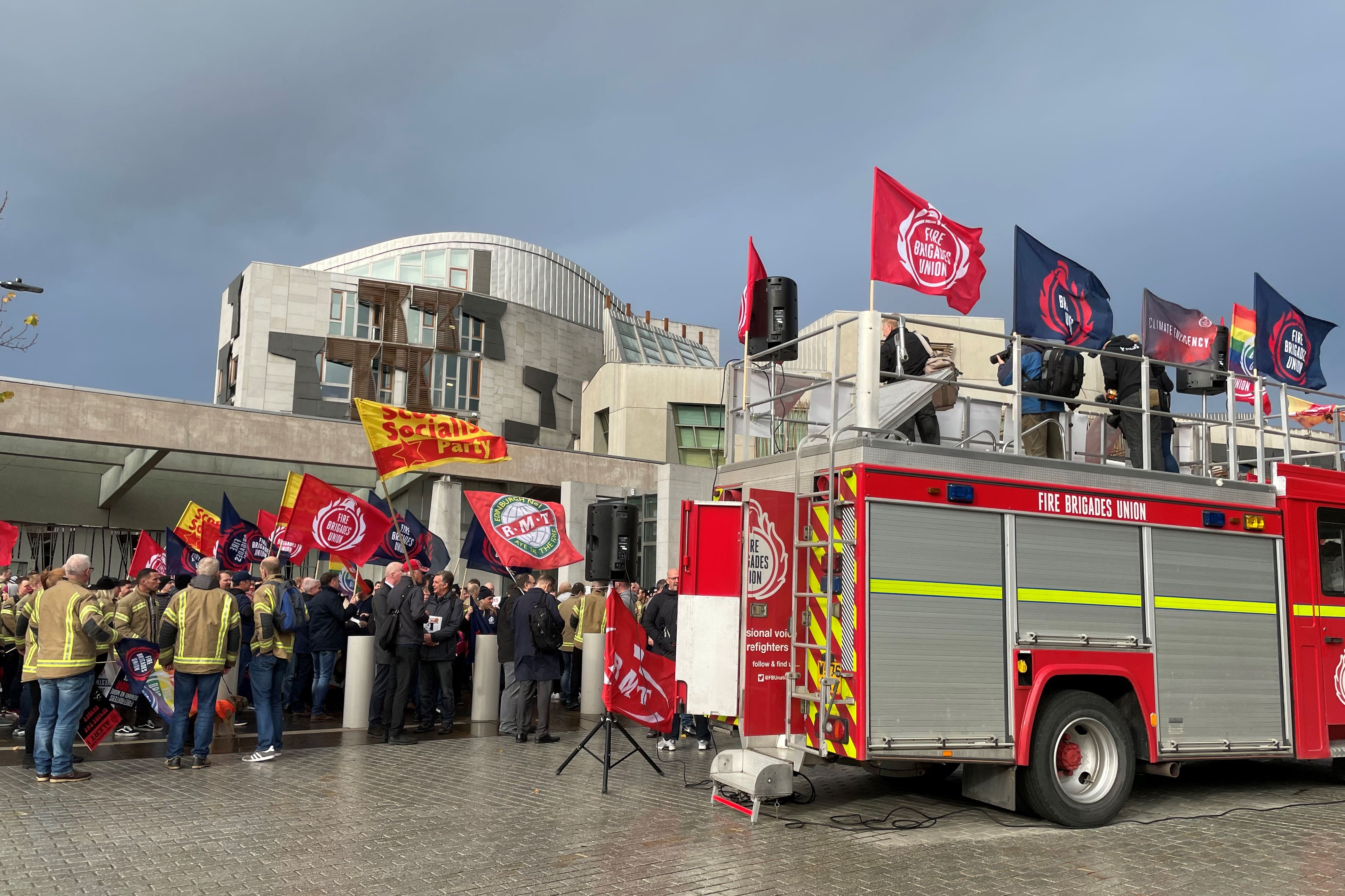 The Fire Brigades Union has warned industrial action is ‘inevitable’ (Lucinda Cameron/PA)