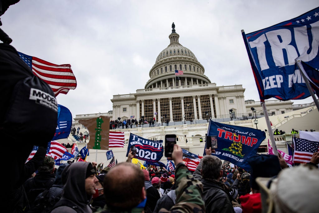 Donald Trump and Kamala Harris are in a tight race for the White House. A New poll shows a vast majority fear a threat to democracy.