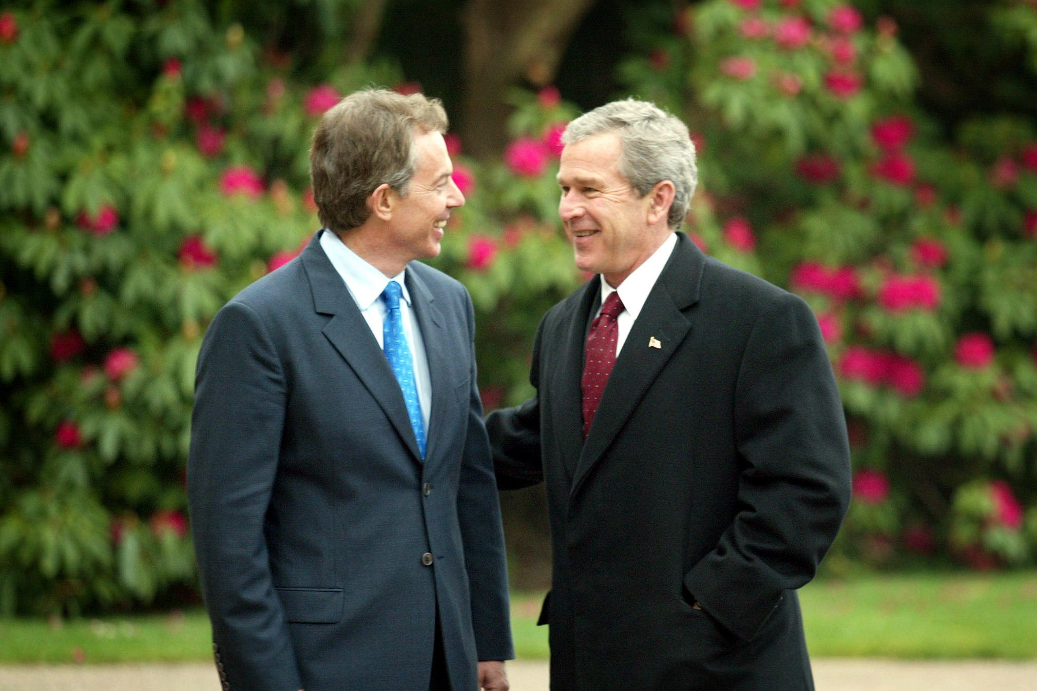 Tony Blair was the first foreign leader to call George Bush to congratulate him when his election was confirmed (Paul Faith/PA)