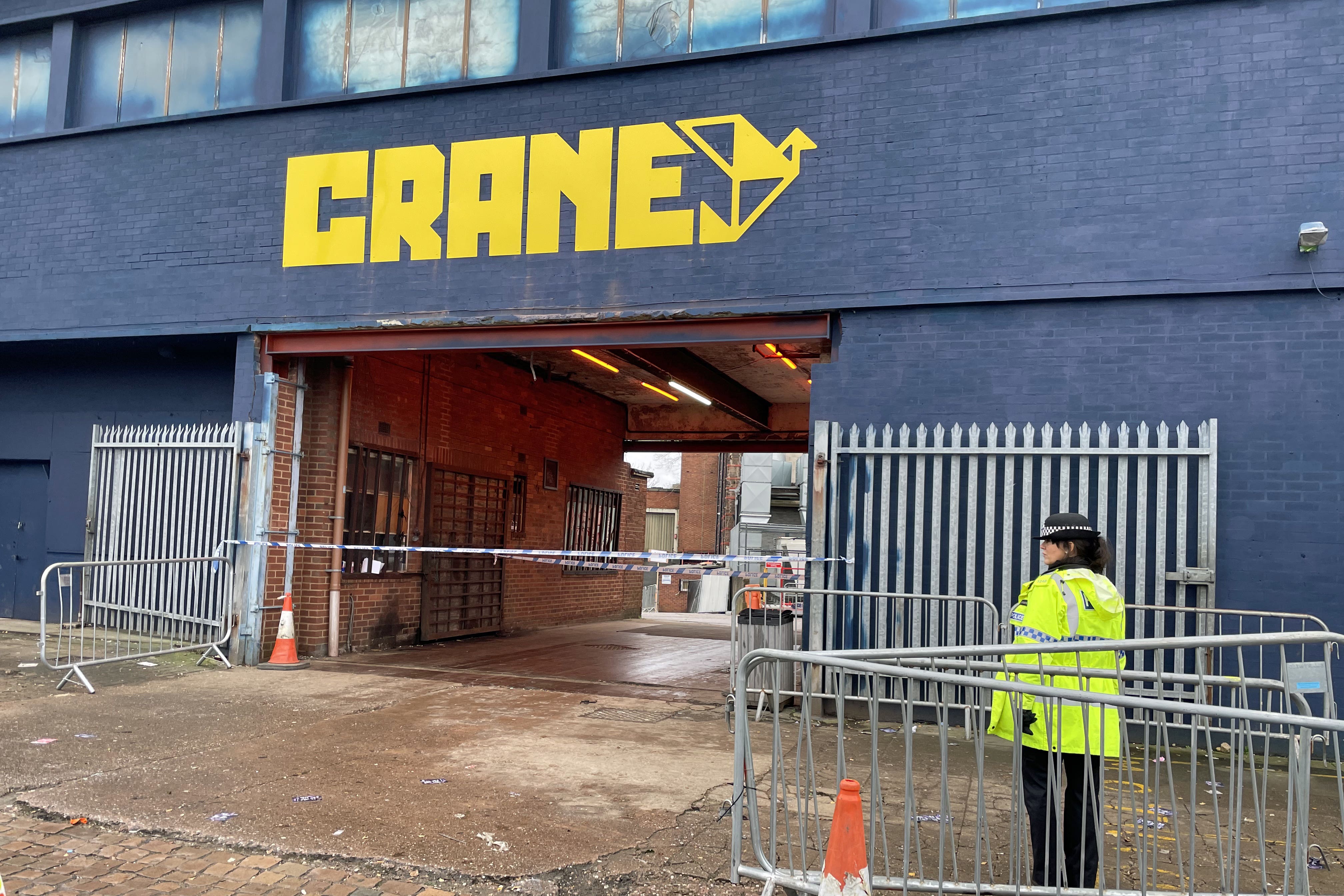 Crane nightclub in Digbeth, Birmingham, where 23-year-old Cody Fisher was fatally stabbed (credit: Phil Barnett/PA)