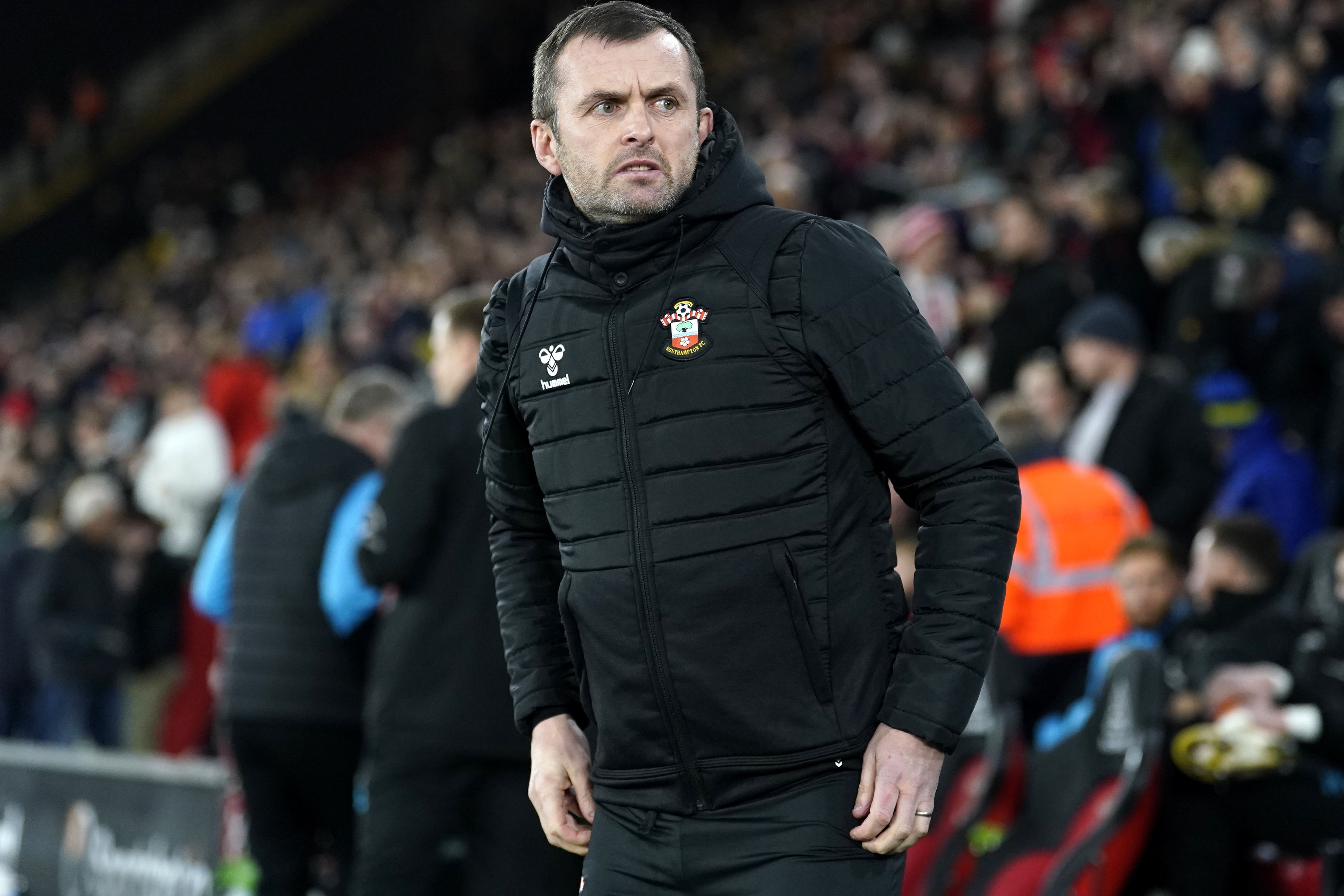 Nathan Jones’ Southampton are bottom of the Premier League (Andrew Matthews/PA)