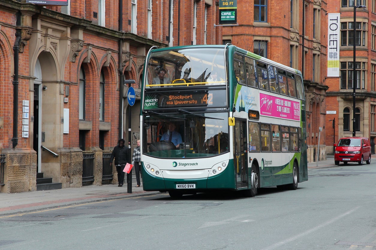 Buses outside London will be affected