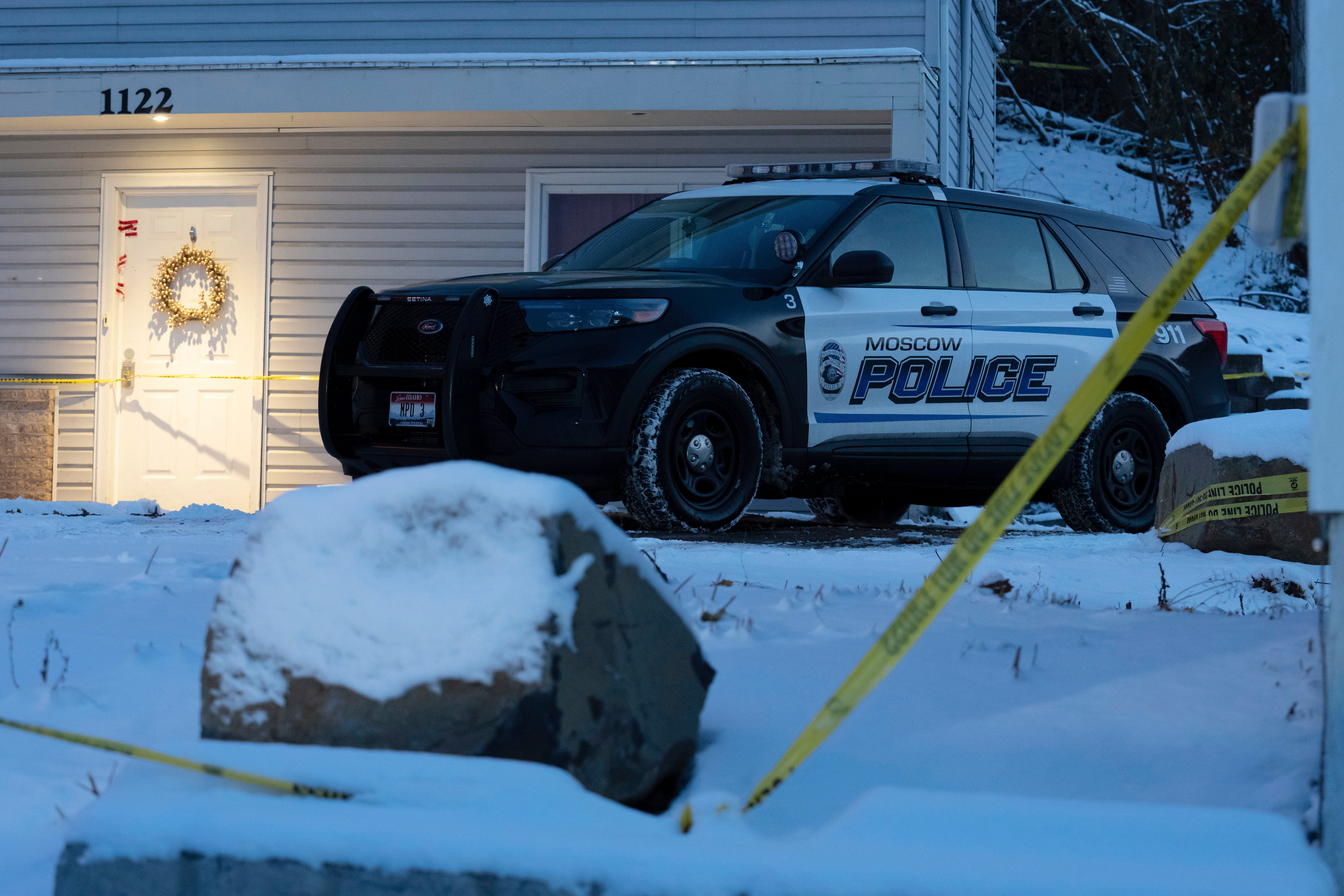 The home where the four students were murdered on 13 November