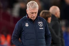 David Moyes accepts he is under pressure after West Ham beaten by Brentford