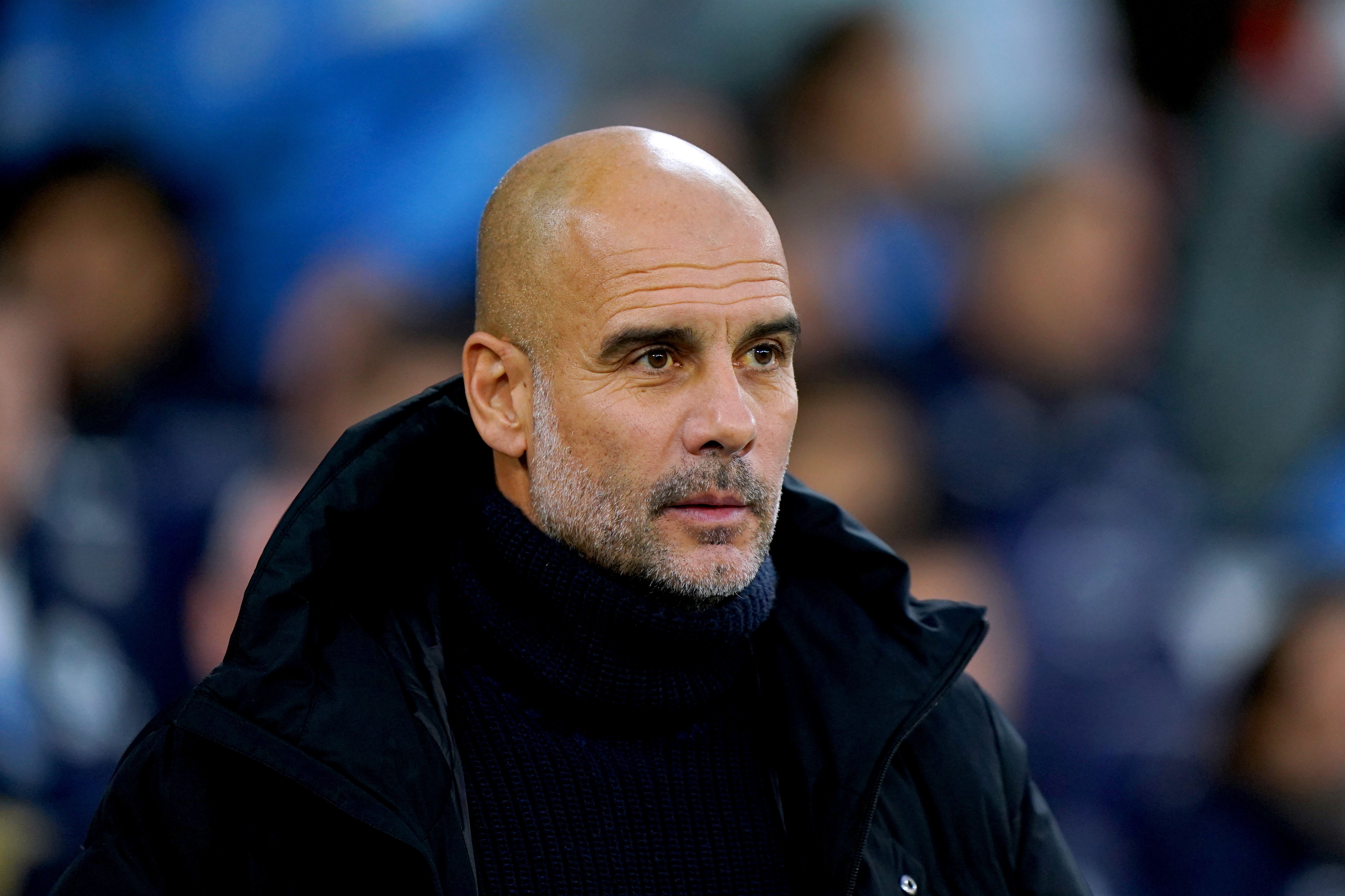 It was a frustrating afternoon for Manchester City boss Pep Guardiola (Tim Goode/PA)