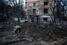 Nato chief calls for more support for Ukraine as Russia launches more missile strikes