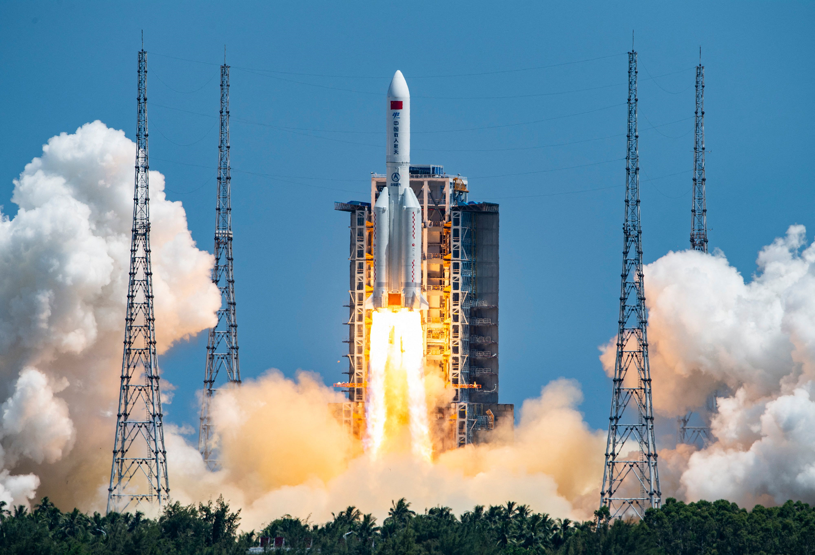 A rocket carrying a second module for China’s Tiangong space station lifts off last July