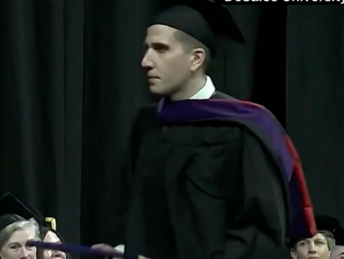 Bryan Kohberger at his graduation from DeSales University in Pennsylvania