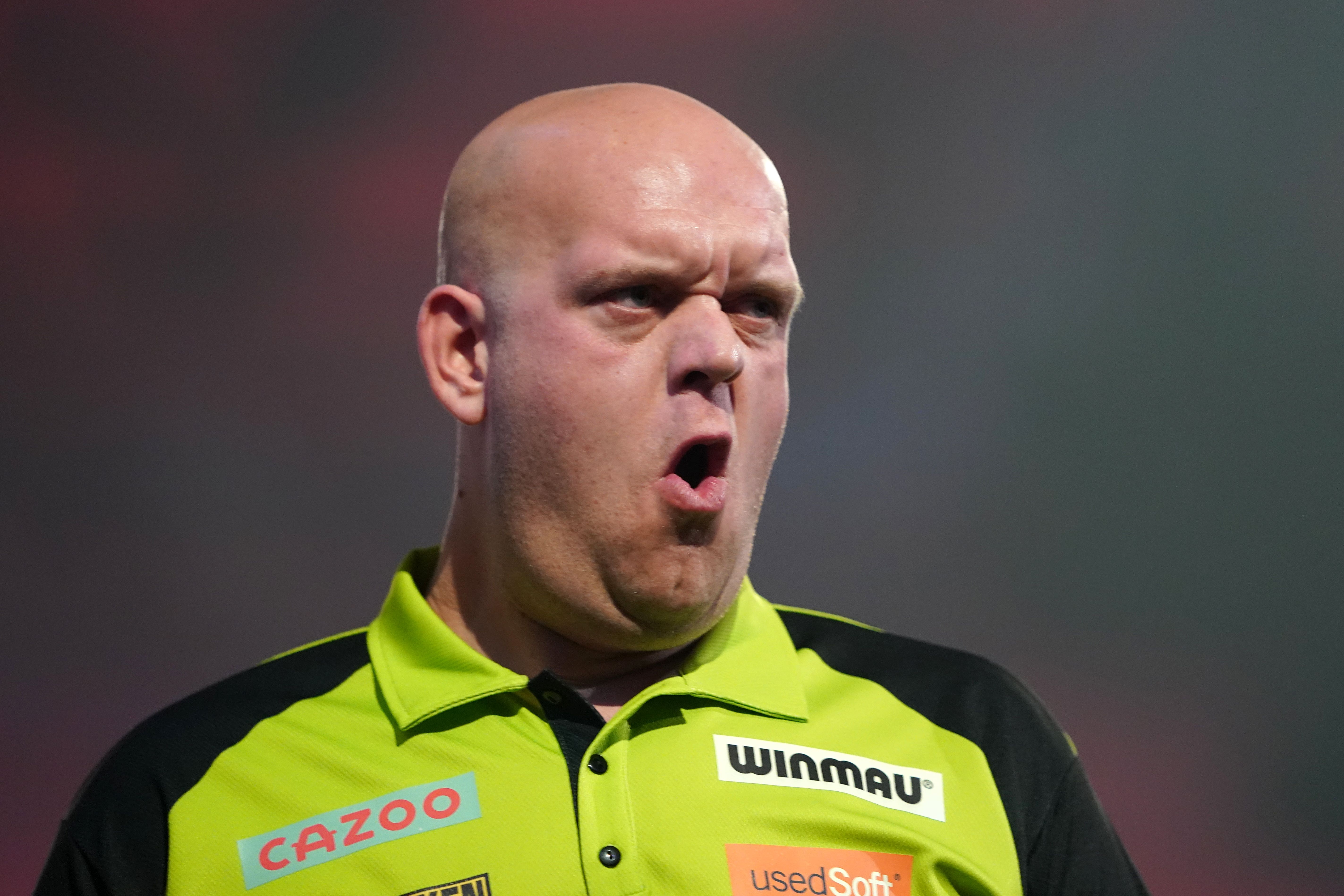 Michael van Gerwen cruised into the final (Zac Goodwin/PA)