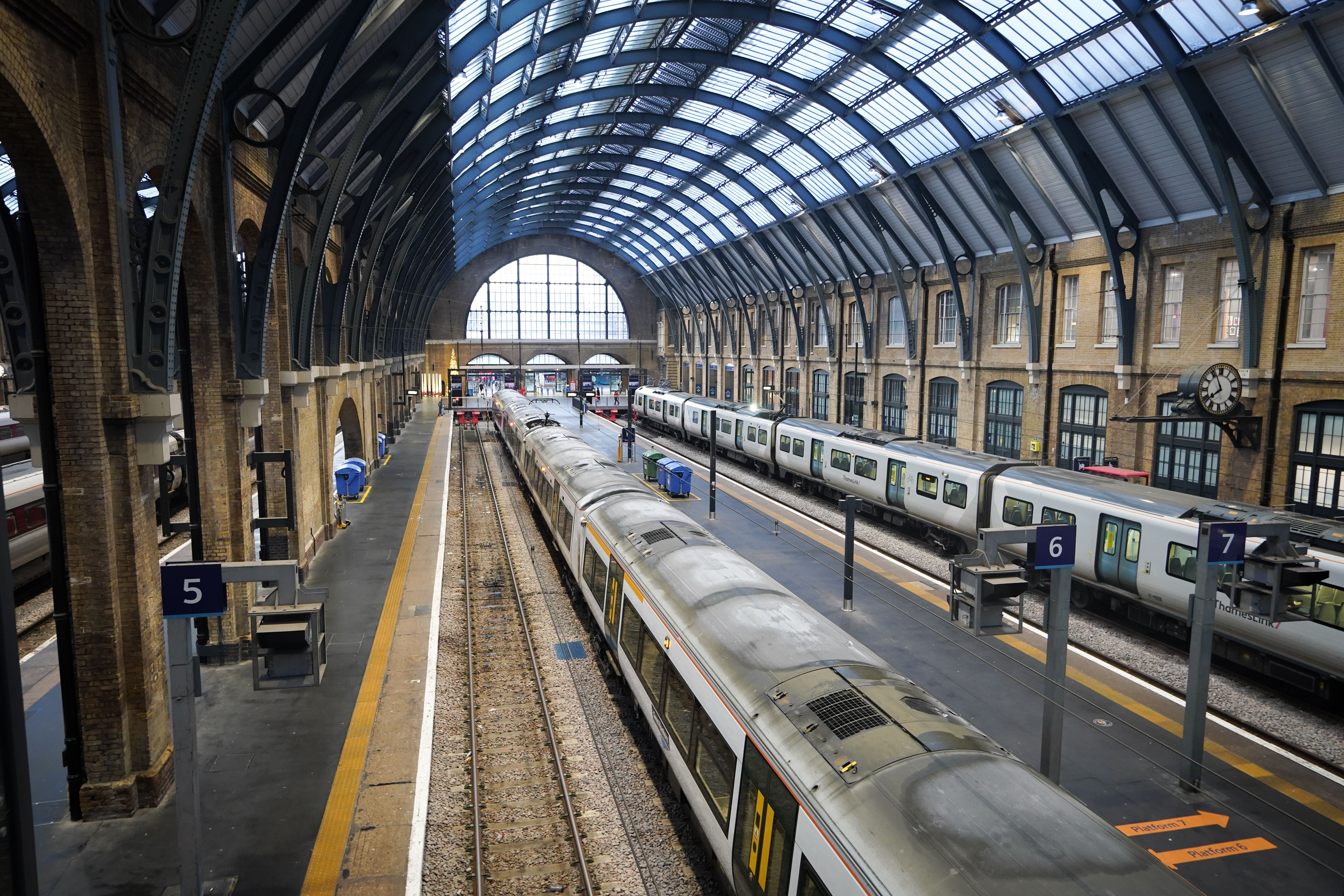 Picket lines will be mounted outside railway stations across the country (PA)