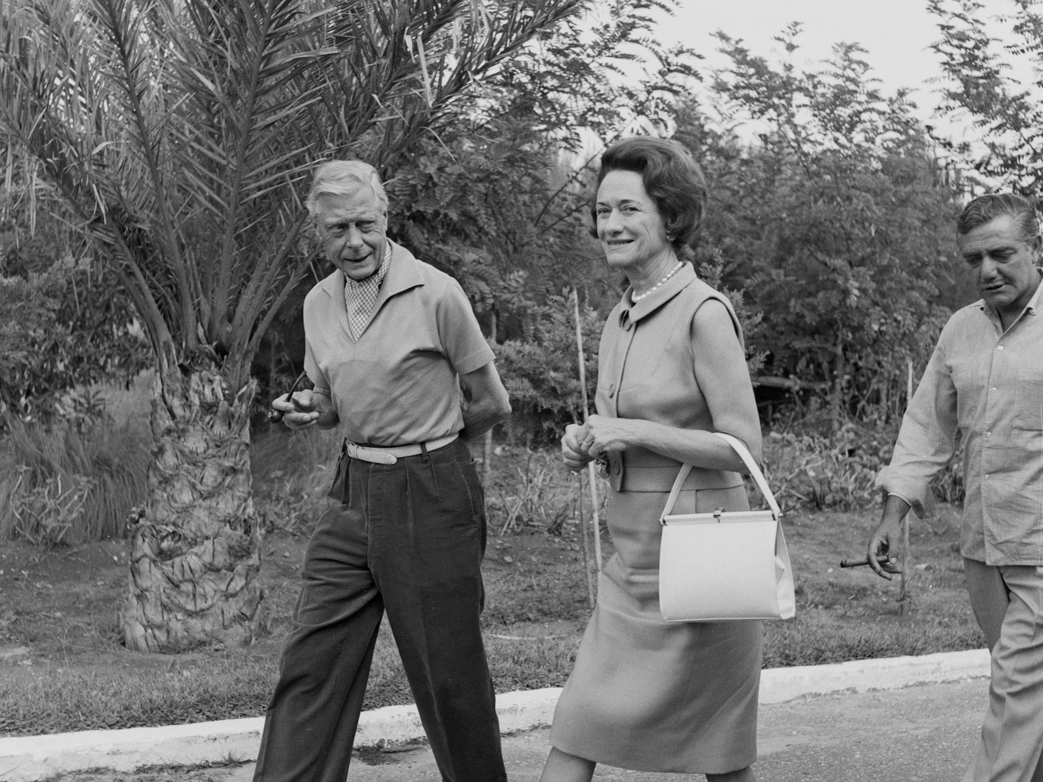 Edward VIII and his wife, Wallis Simpson, on holiday in Spain, 24 September 1963