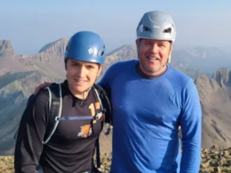 Nick Feinstein (left) was buried in an avalanche while skiing with his father Andy Feinstein (right) near Breckenridge, Colorado, on 31 December