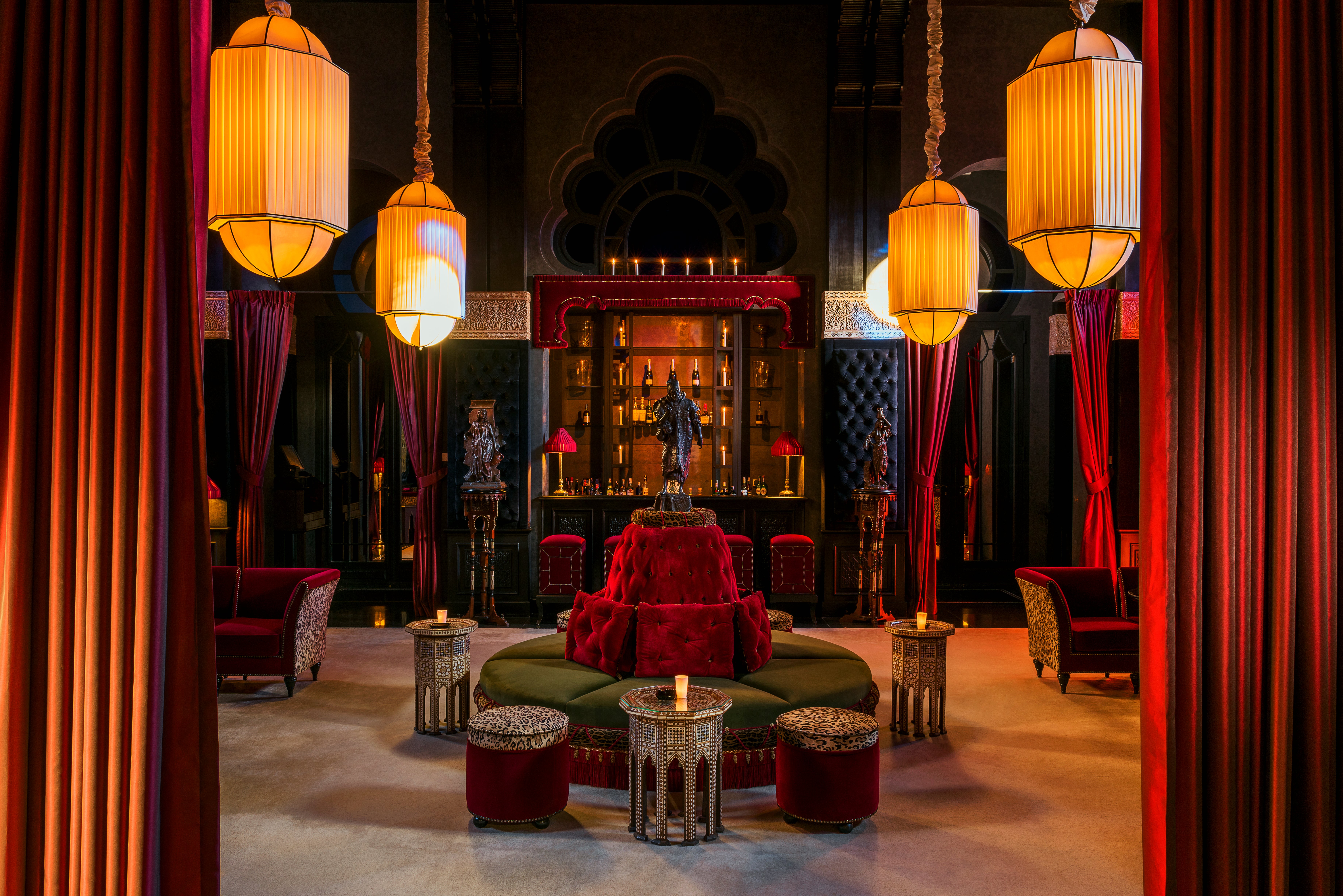 The interiors at Le Selman are unashamedly opulent