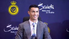 ‘I’m here to win’: Cristiano Ronaldo gives first press conference as Al Nassr player