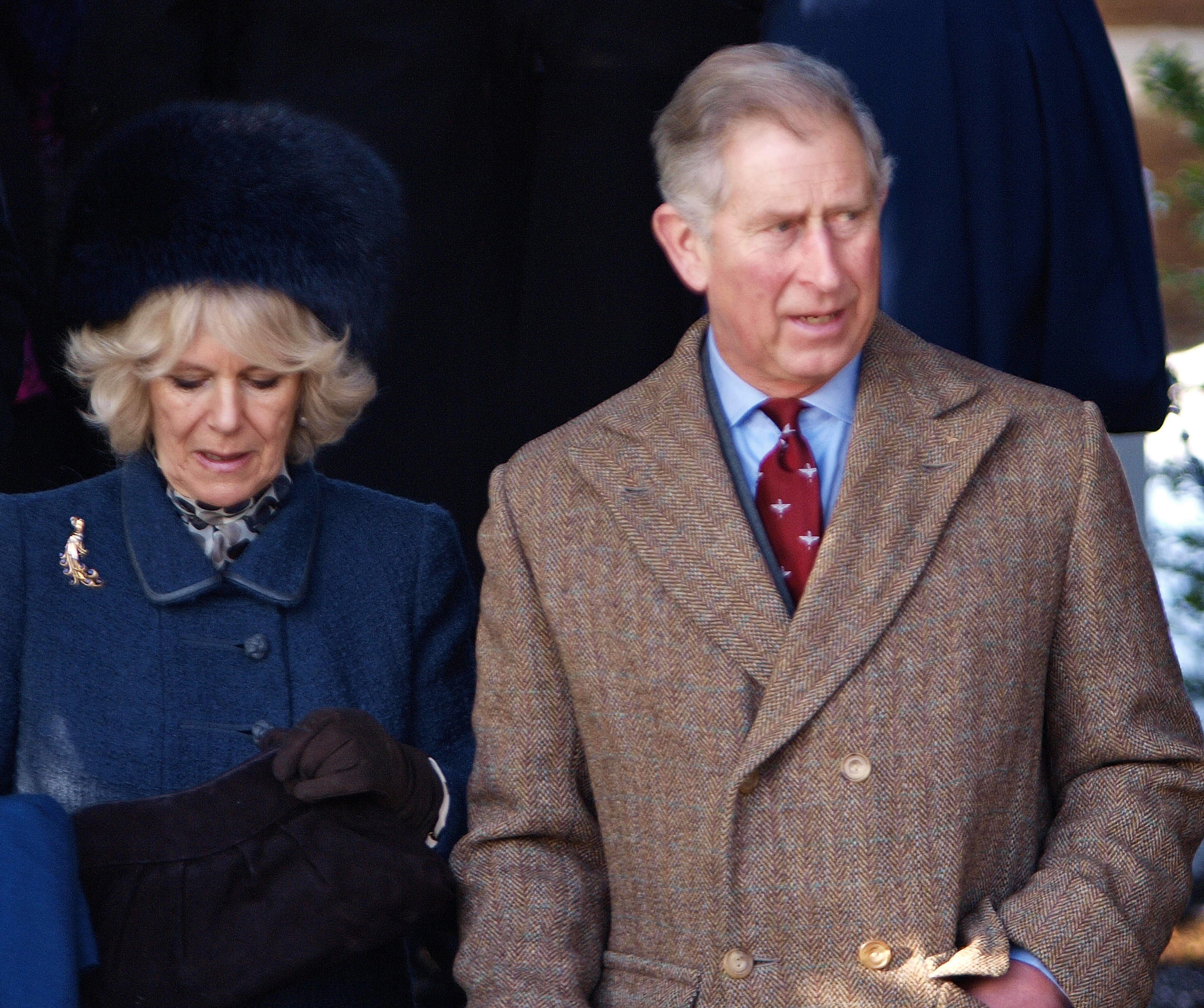 Camilla and Charles in Sandringham earlier this month