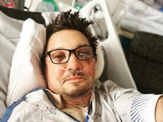 Jeremy Renner accident – update: Marvel star shares videos and images from hospital after being crushed by snow plough