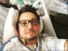 Jeremy Renner shares first photo from hospital bed: ‘I send love to you all’