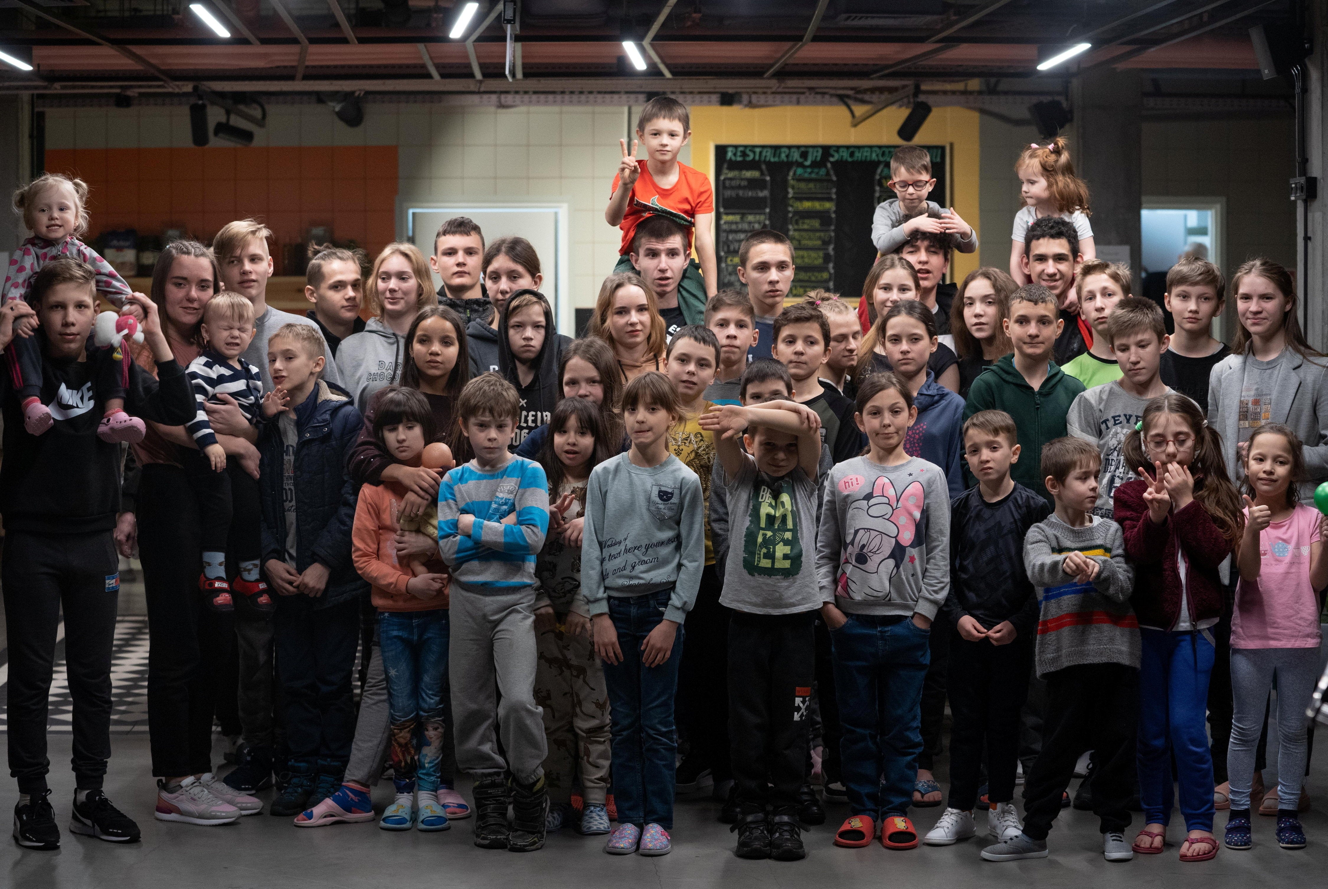 More than 40 Ukrainian orphans rescued and taken to safety in Znin, Poland, were struggling to get to the UK due to the government’s red tape