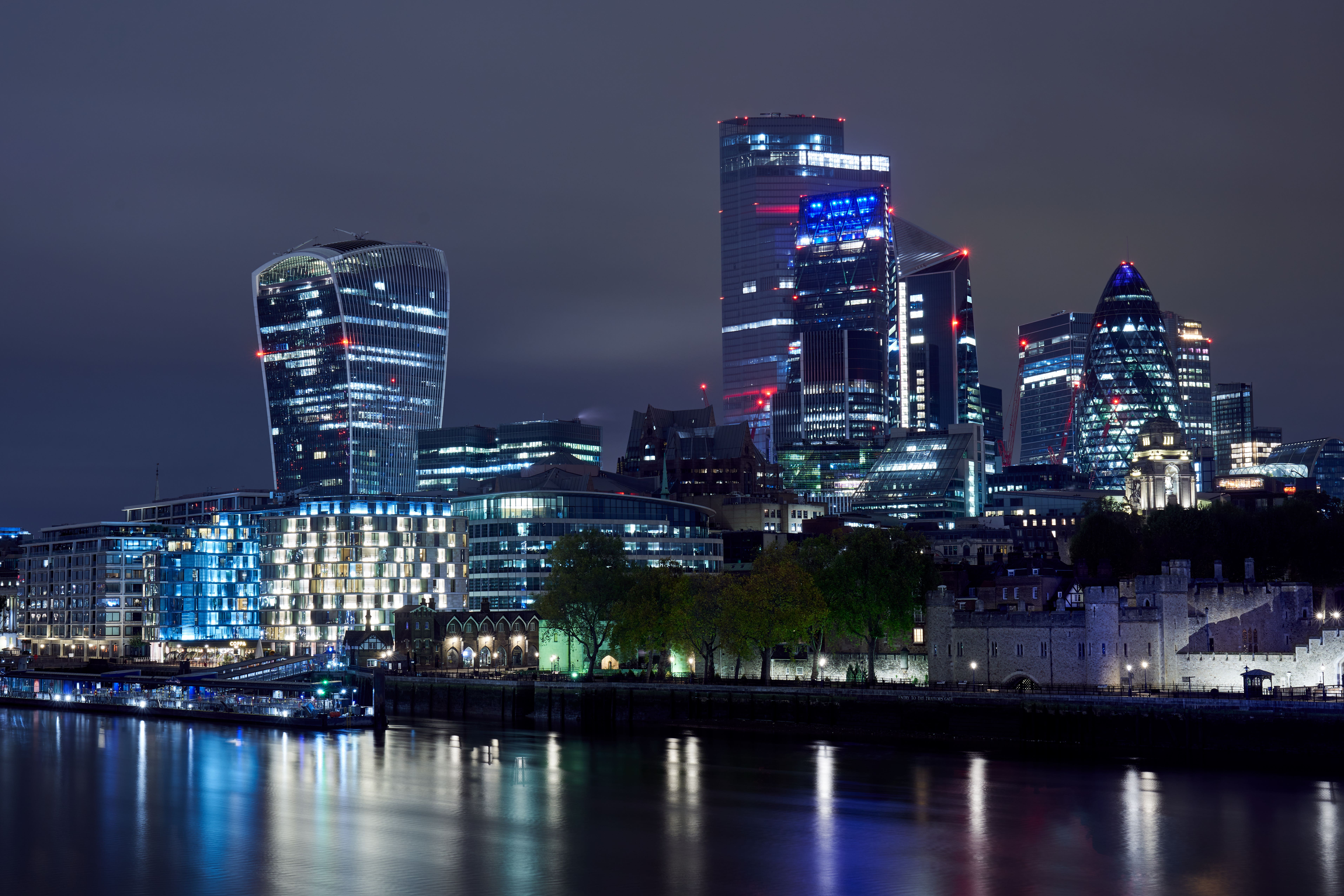 Looking across to the square mile financial district, London, as stocks made gains in London on Wednesday (John Walton/PA)