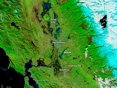 Stunning satellite images show how bomb cyclone drenched drought-ravaged California