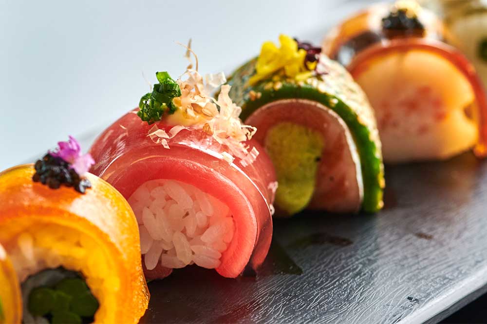 ‘Crystal sushi’ is a speciality of the house at Shiro