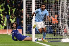 Riyad Mahrez and Jack Grealish combine as Man City break through depleted Chelsea