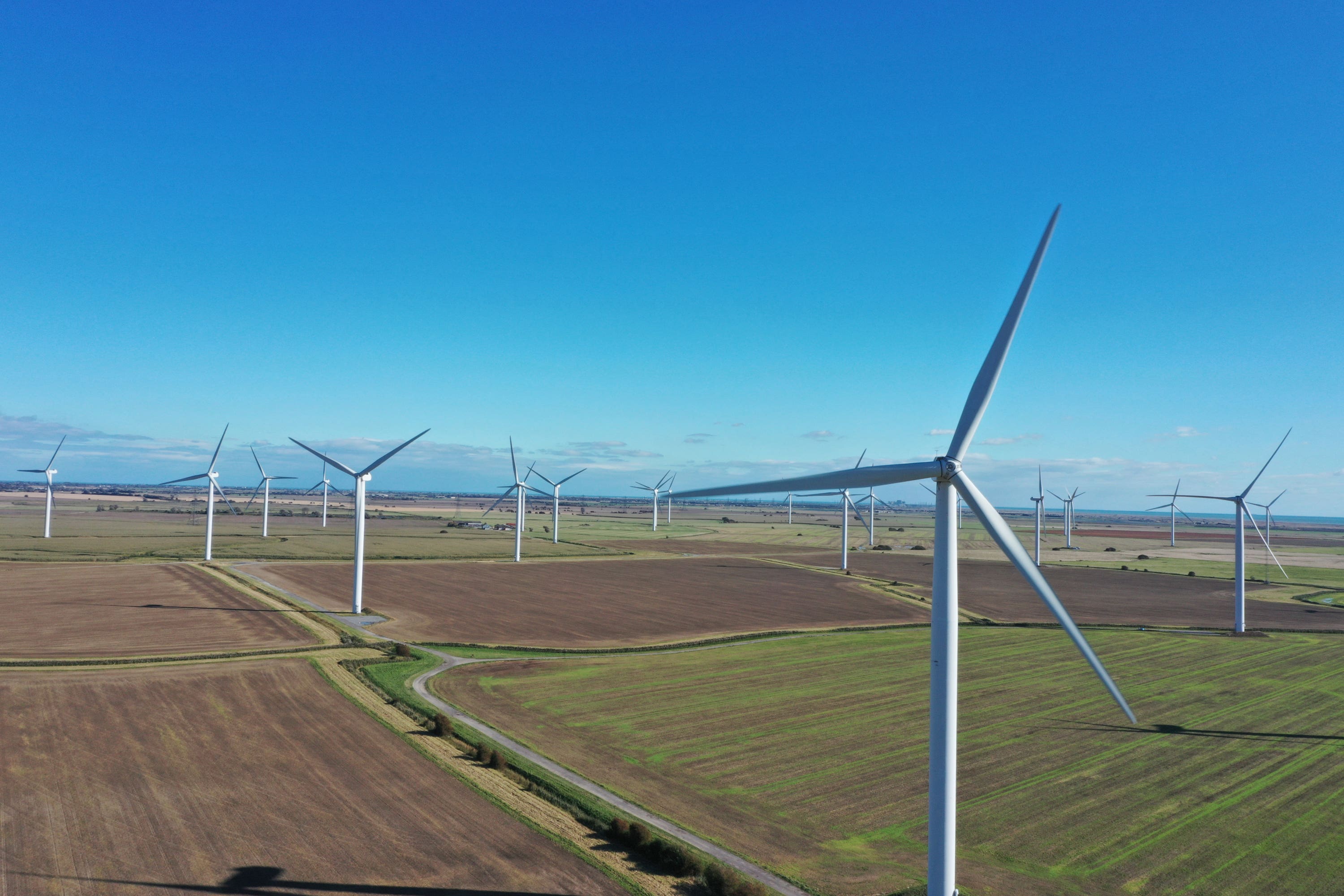 Wind farms produced more than a quarter of Britain’s electricity last year, new data show. (Tom Leese/PA)