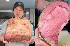 ‘It’s rare, not raw’: Victoria Beckham defends son Brooklyn’s cooking after roast beef recipe criticised