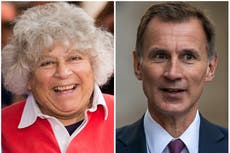 Miriam Margolyes says she was ‘shaking all the way home’ from upset after Jeremy Hunt Radio 4 gaffe