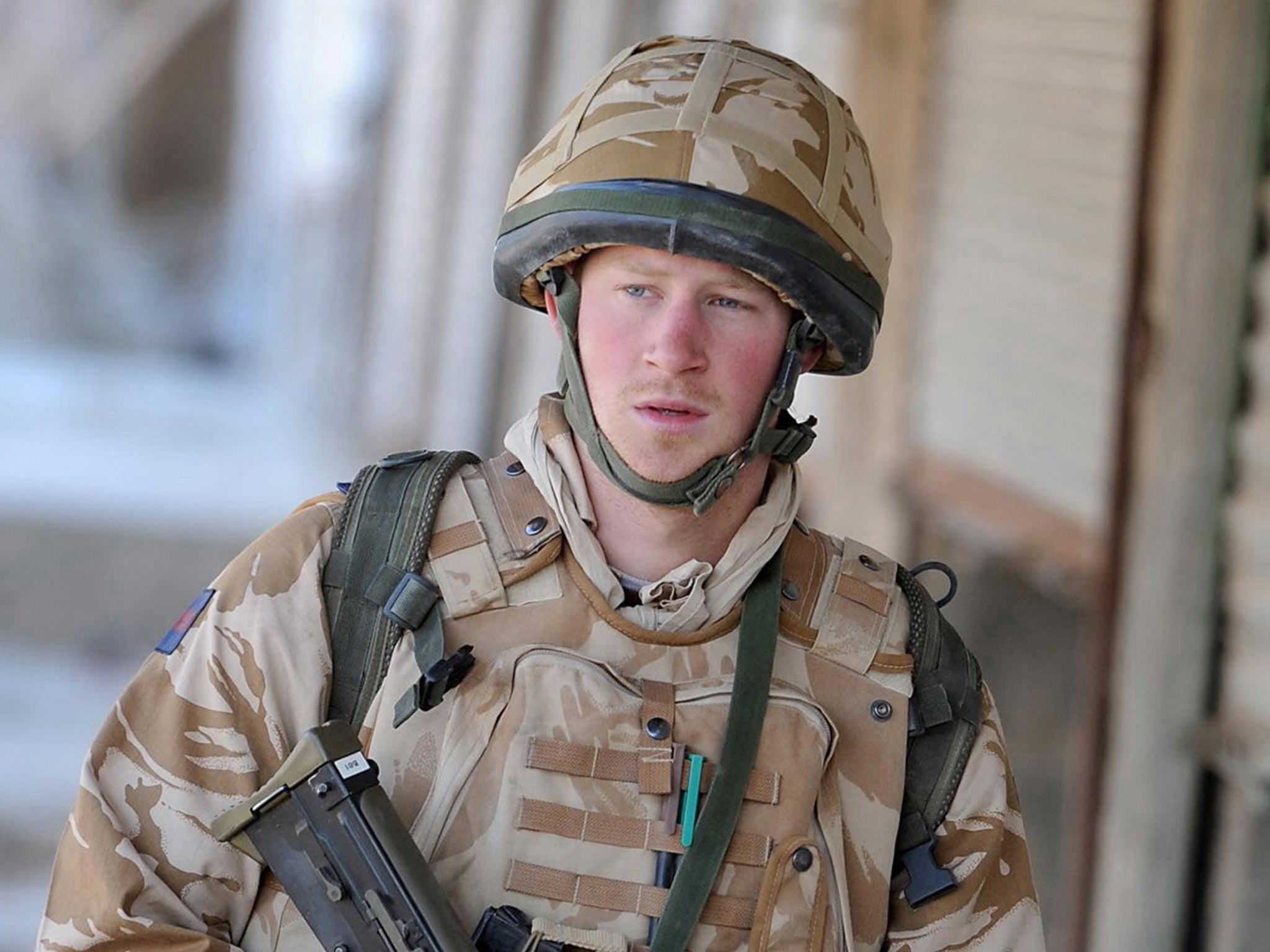 Prince Harry on patrol in Helmand province in 2008