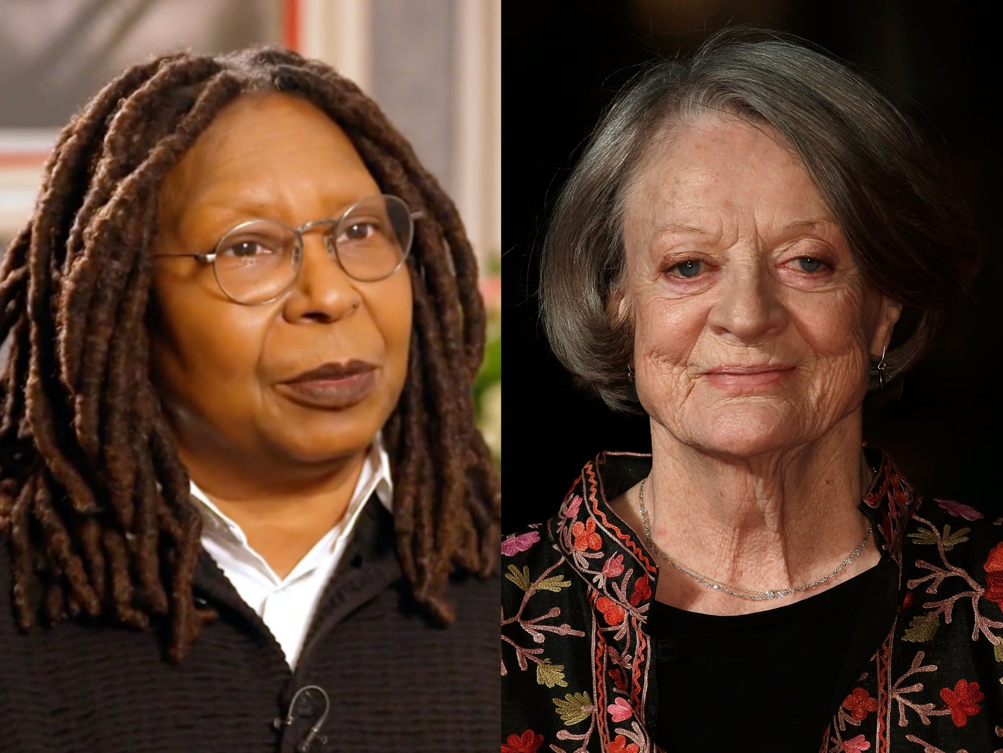 Whoopi Goldberg and Maggie Smith