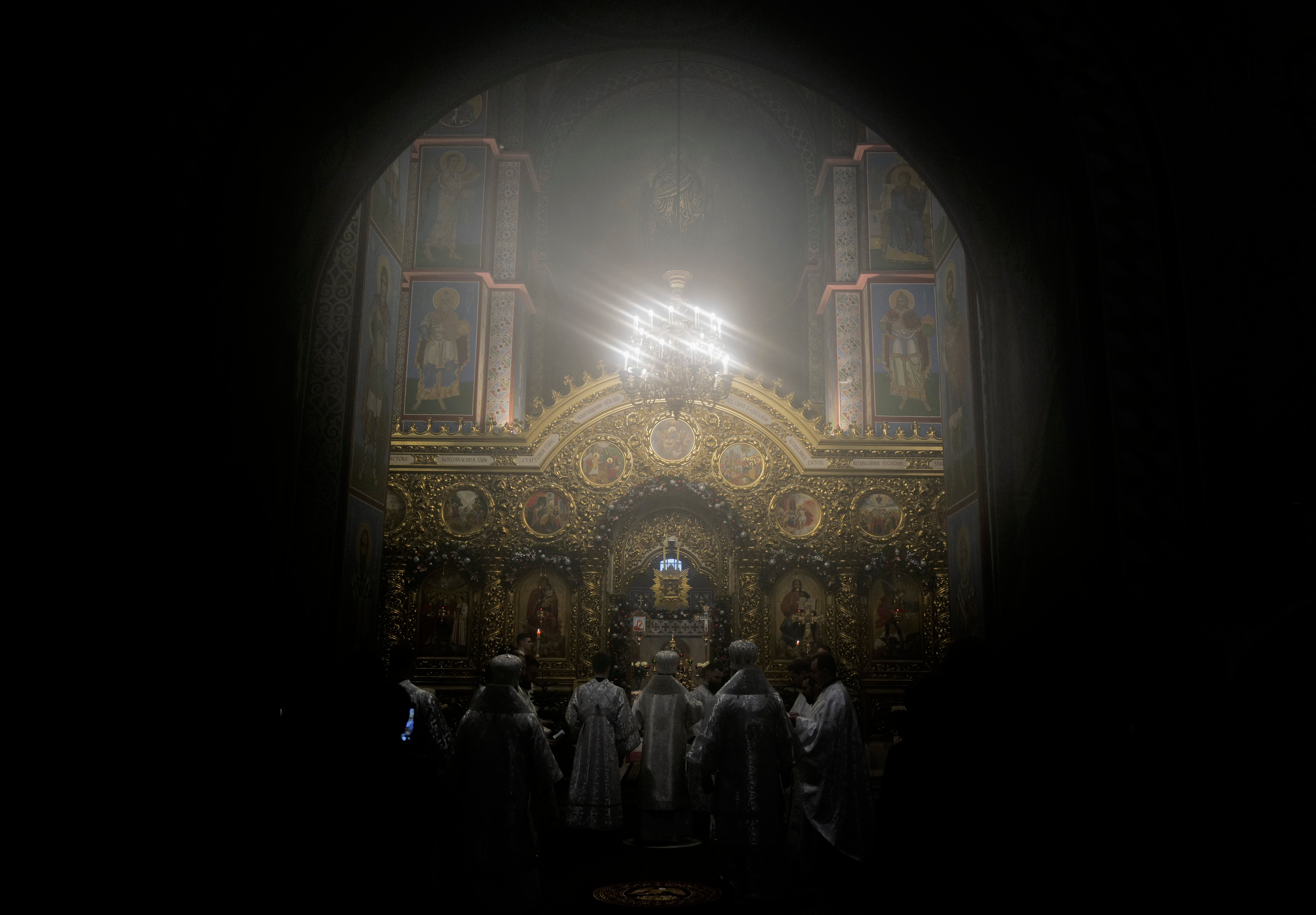 APTOPIX Ukraine Orthodox Christmas