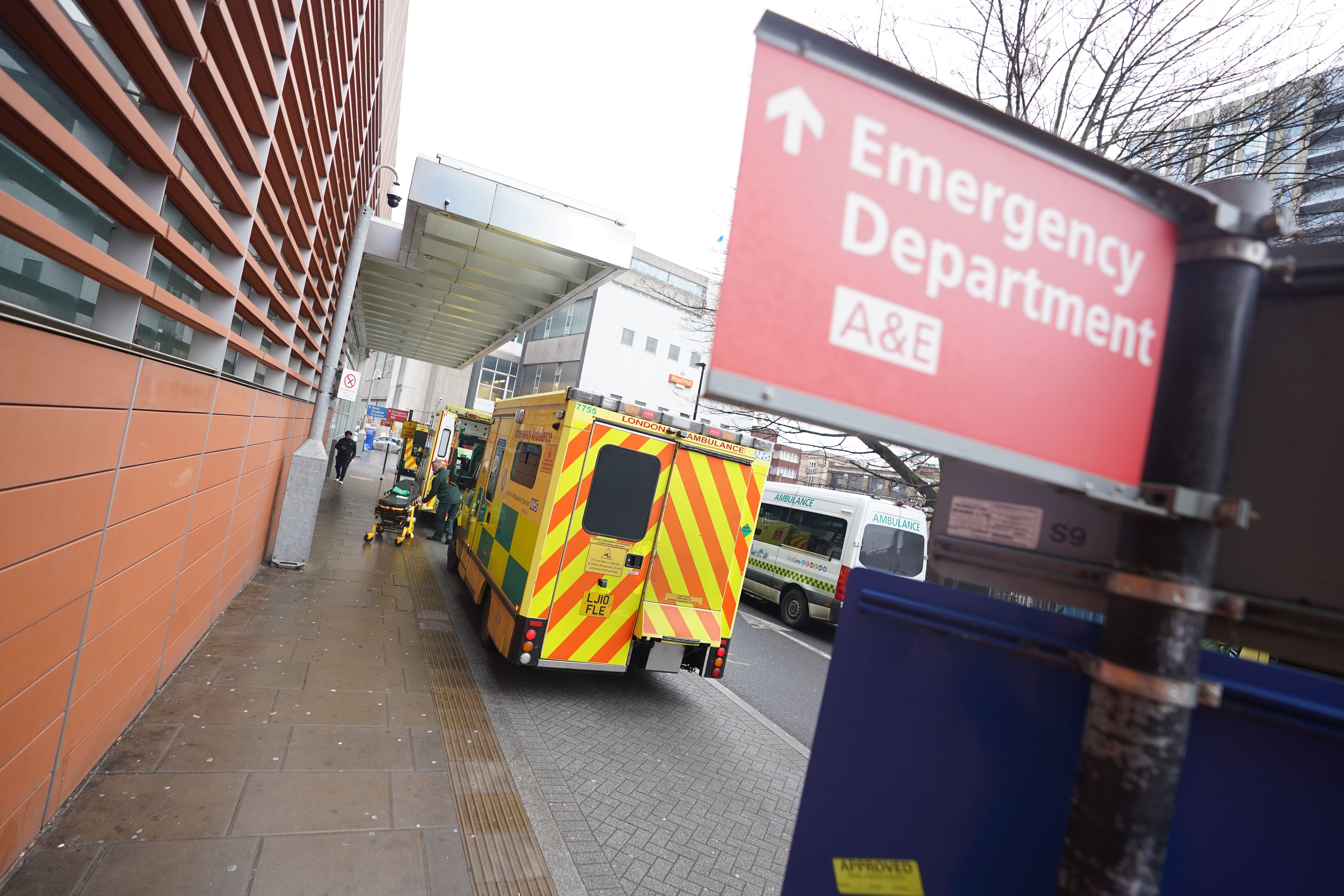 The hospital discharge rate in England for medically fit patients has fallen to a new low (James Manning/PA)