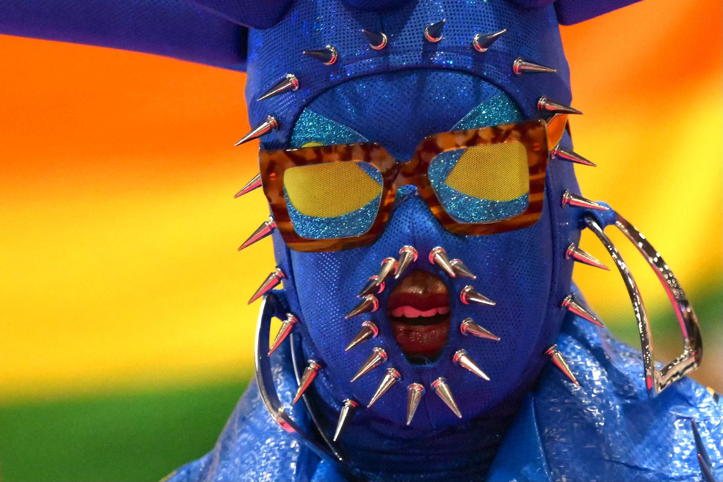 A drag queen poses during RuPaul’s DragCon Drag Queen convention at the ExCeL centre in east London