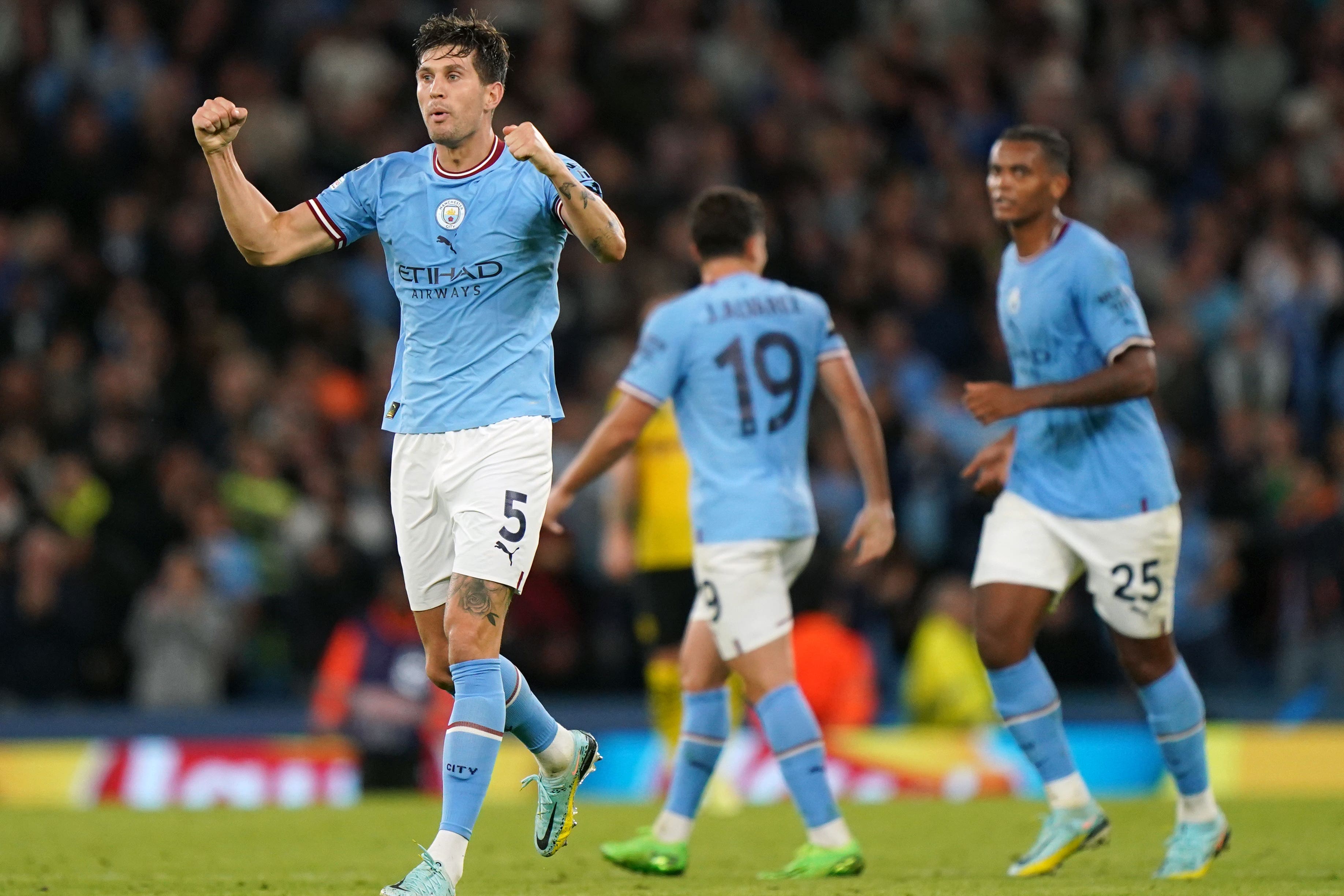 John Stones (left) hopes Manchester City can now build a winning run (Tim Goode/PA)