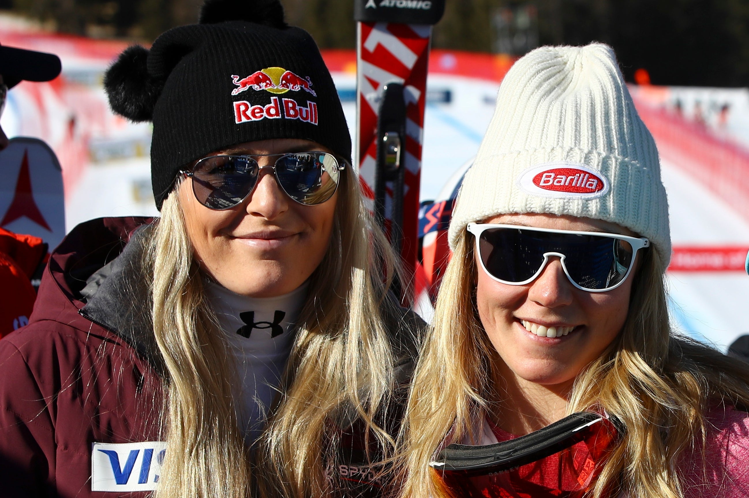 WCup Shiffrin vs. Vonn Skiing