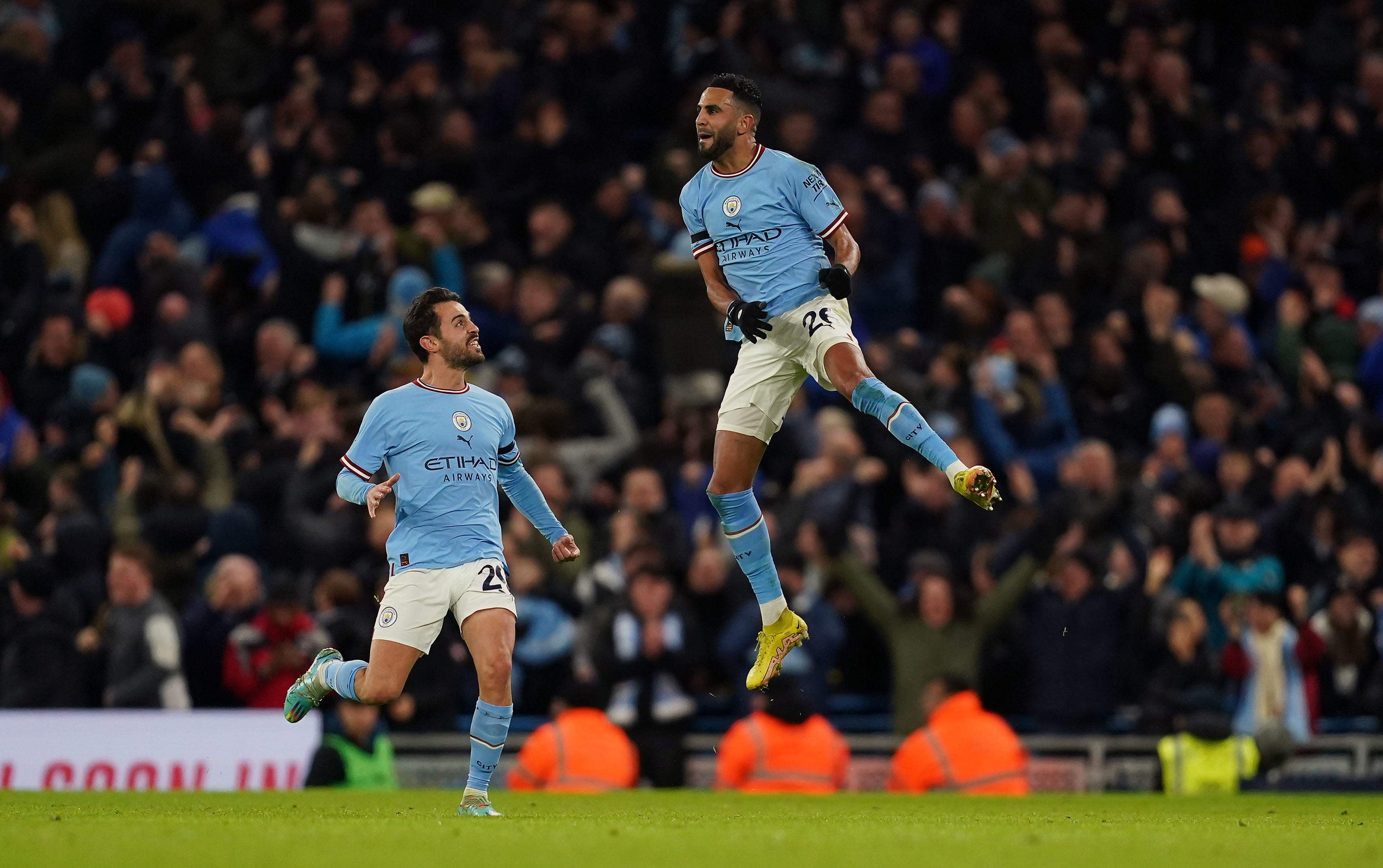 Riyad Mahrez scored twice as Man City outclassed Chelsea