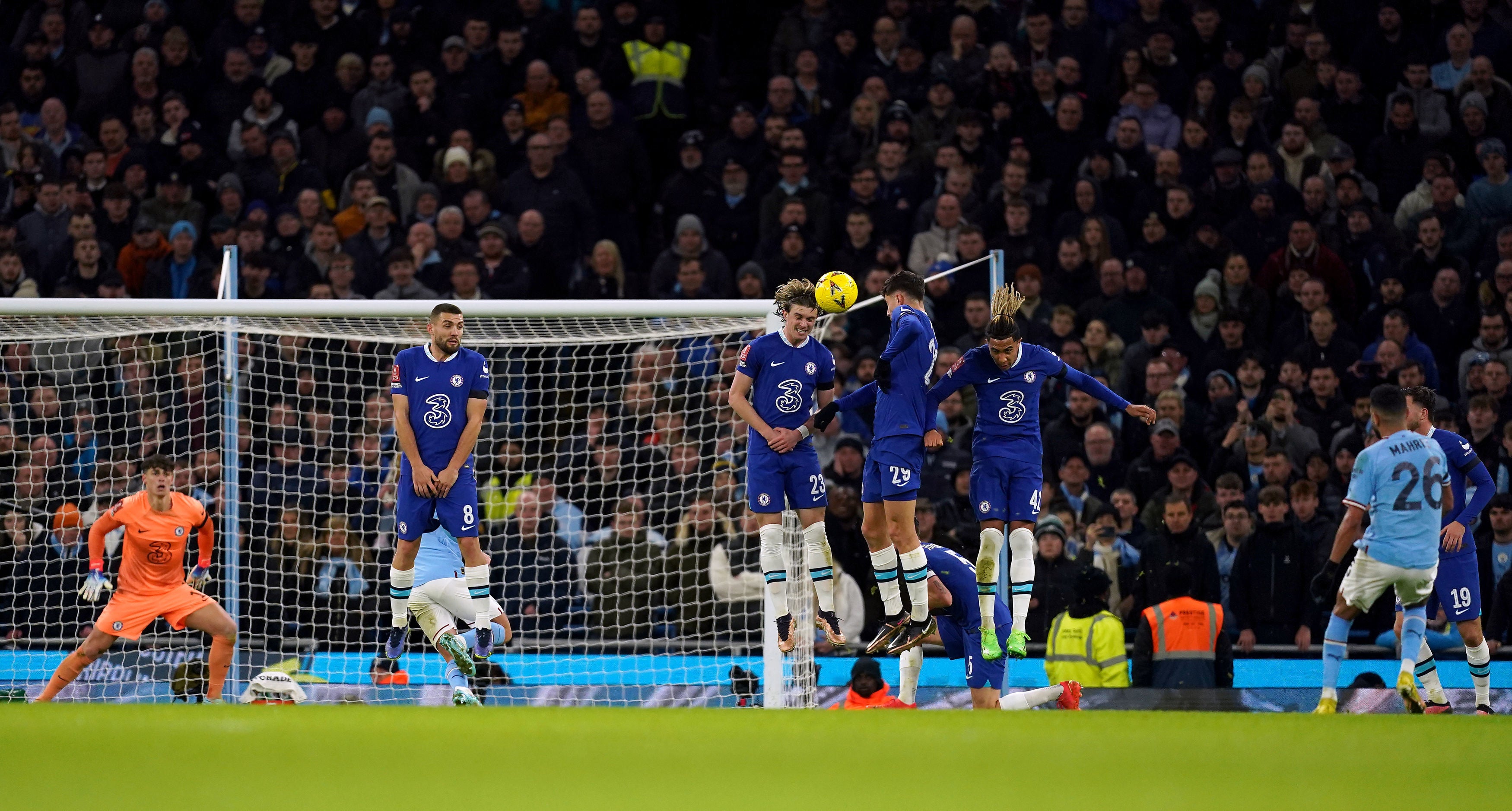 Mahrez curled home a sumptuous first-half free-kick