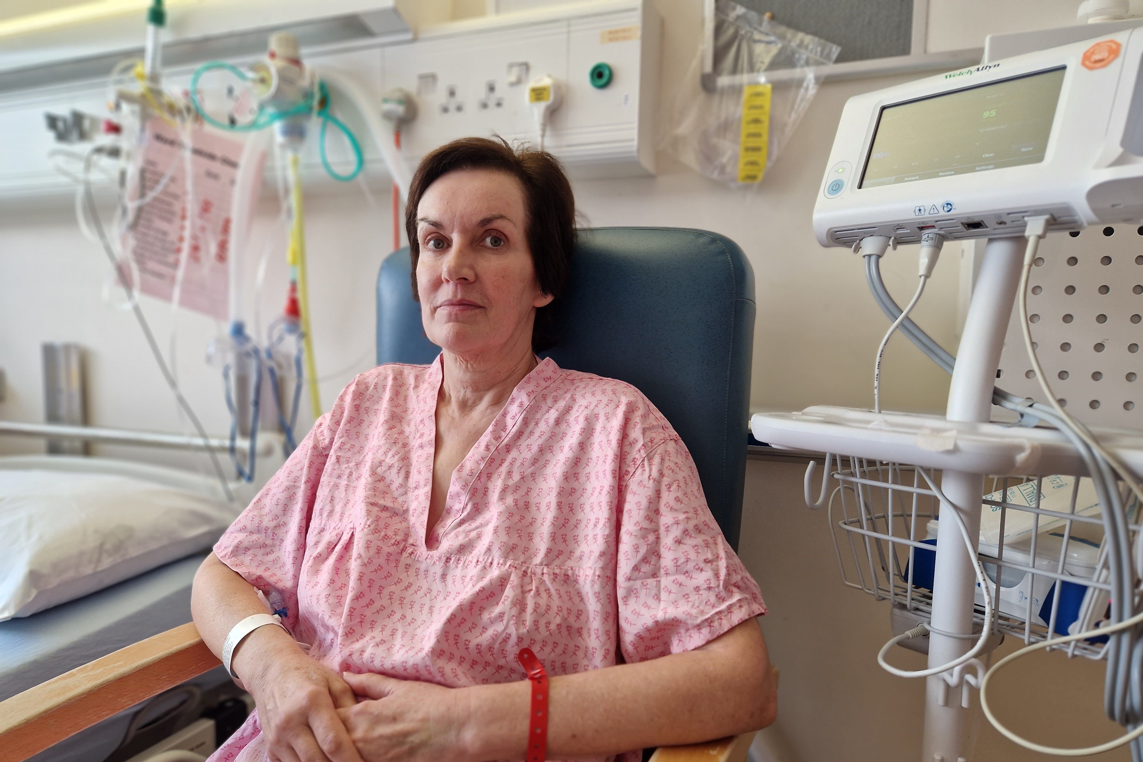 Carole Hildreth was in hospital for two weeks (NHS England/PA)