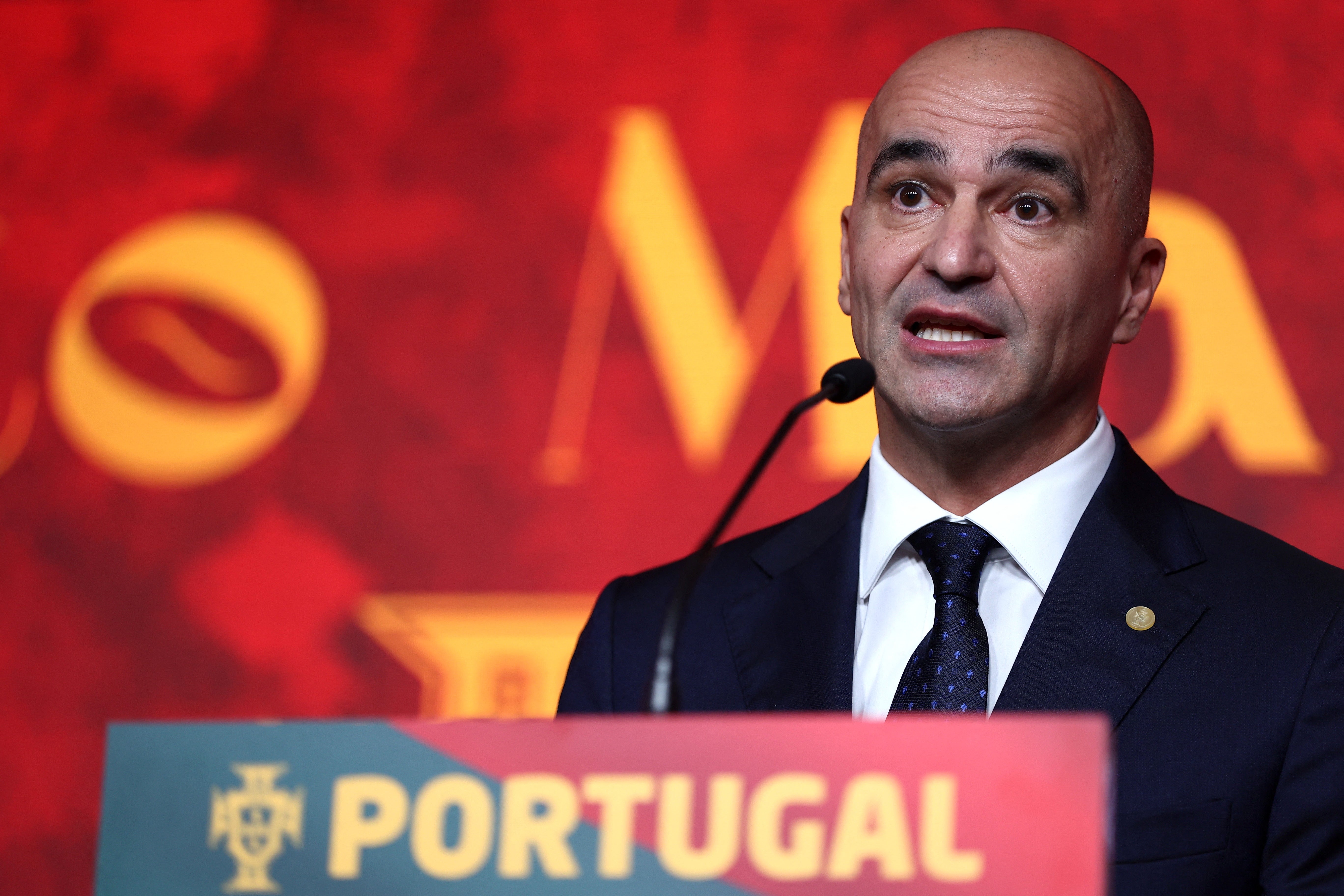 Portugal present new coach Roberto Martinez