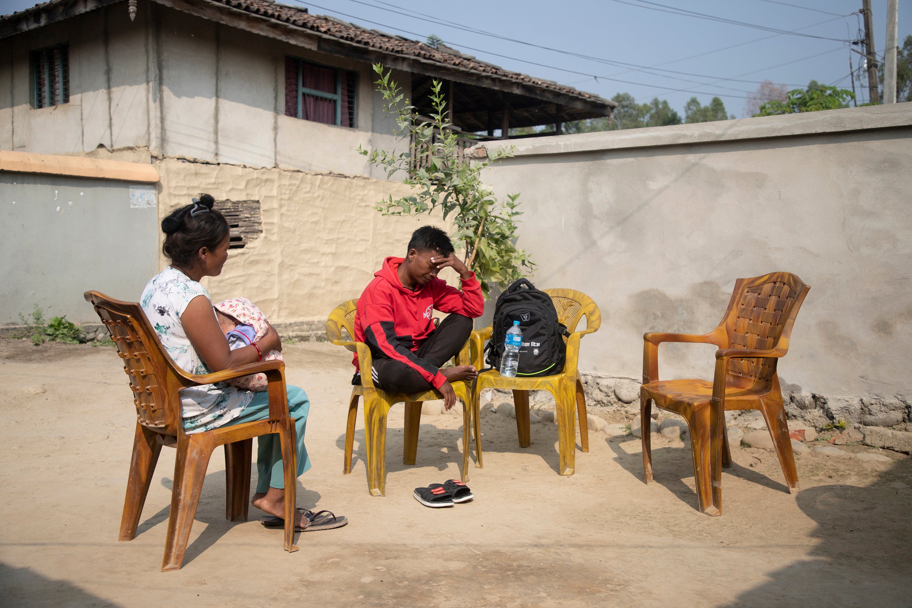 Suraj Thapa Magar, who had left his mud hut in Nepal to install windows on skyscrapers in Kuwait, now lives with his sister