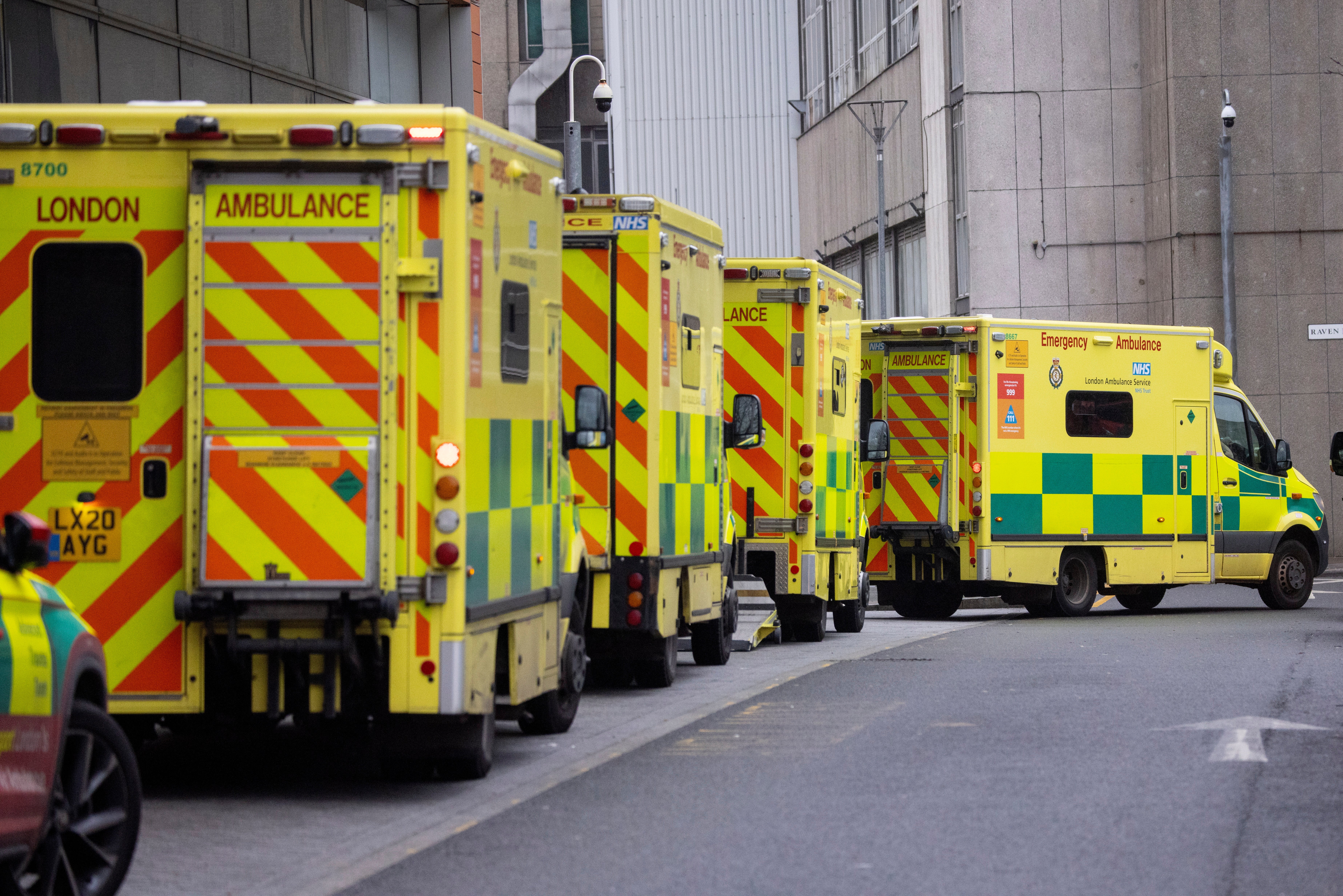 Busy A&E departments meant ambulances were parked outside hospitals for hours last winter