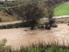 Search called off for boy, 5, swept away by California floodwaters