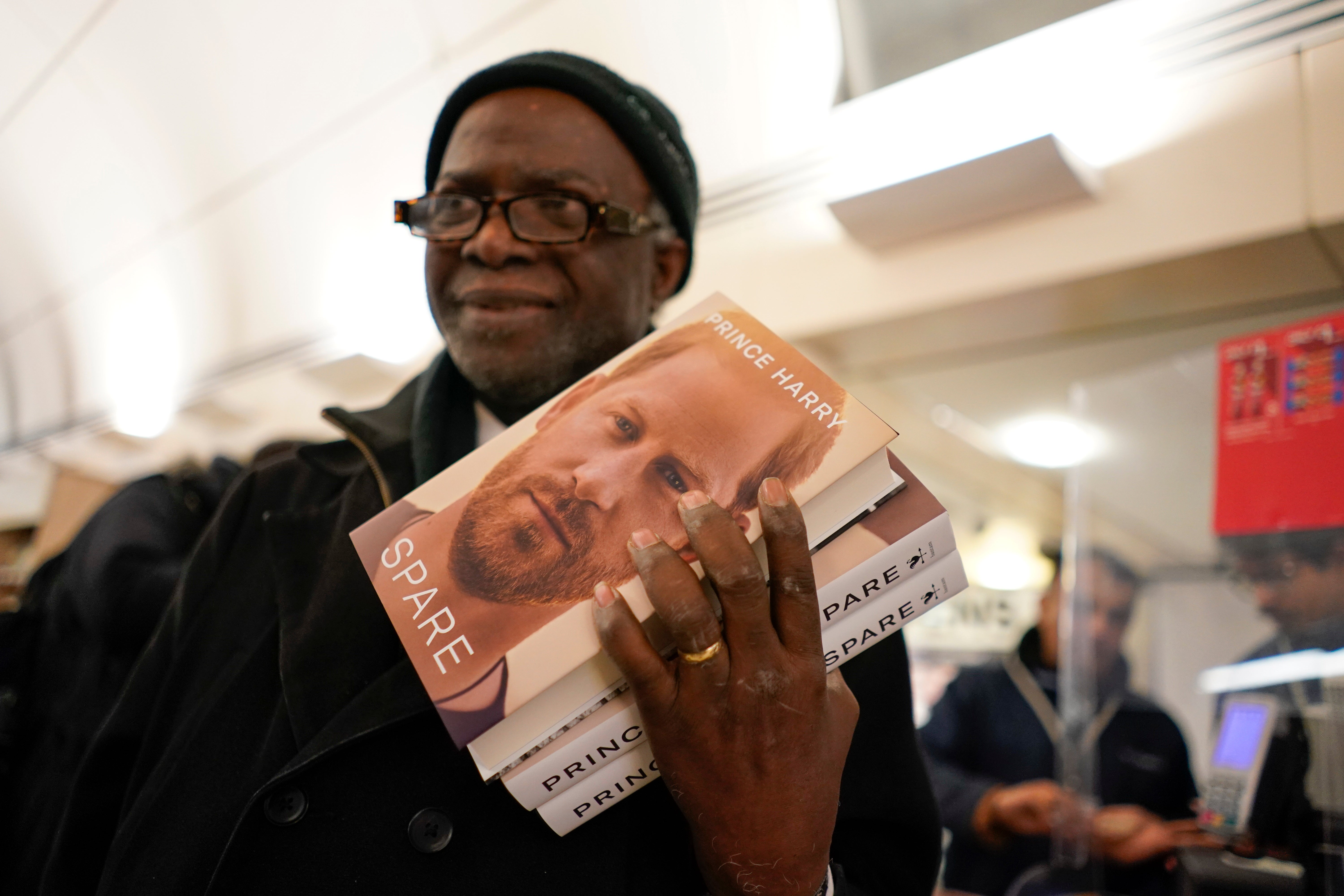 Customers queued to get their hands on copies of ‘Spare’ on Tuesday morning (10 January)