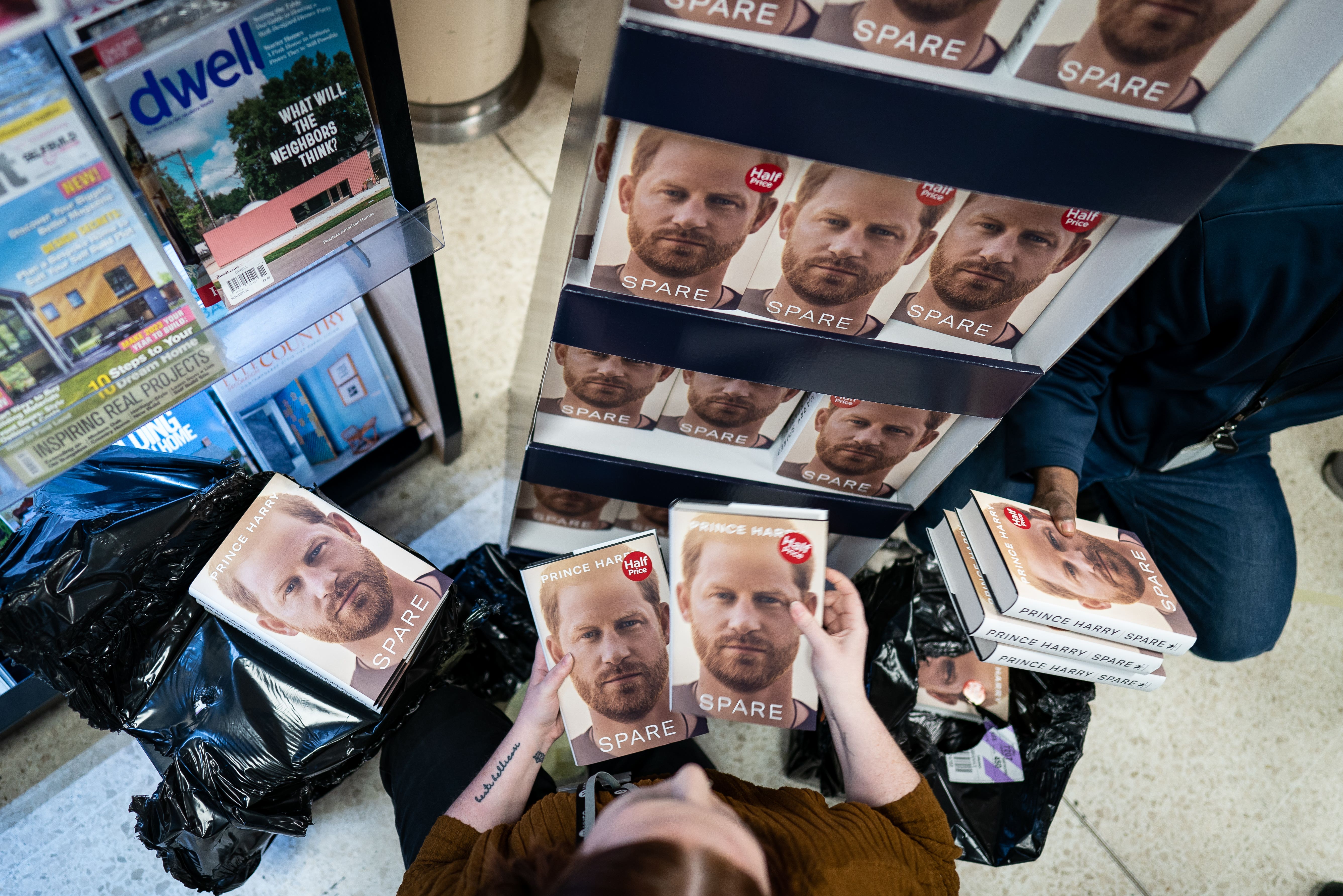 Harry’s book (Aaron Chown/PA)