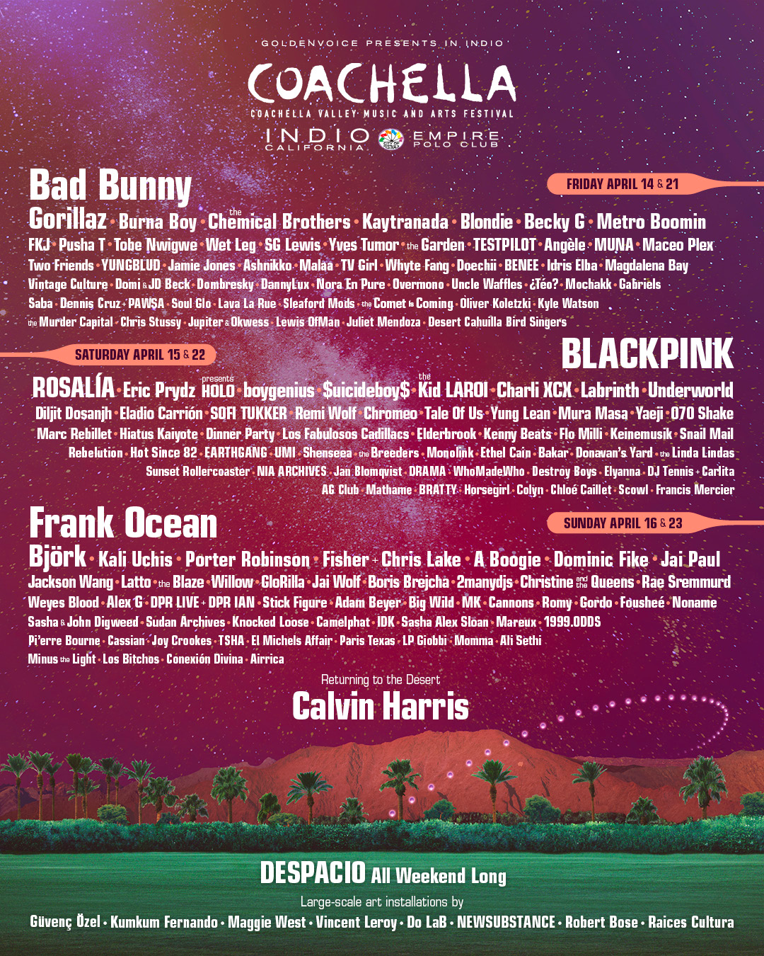 Coachella lineup