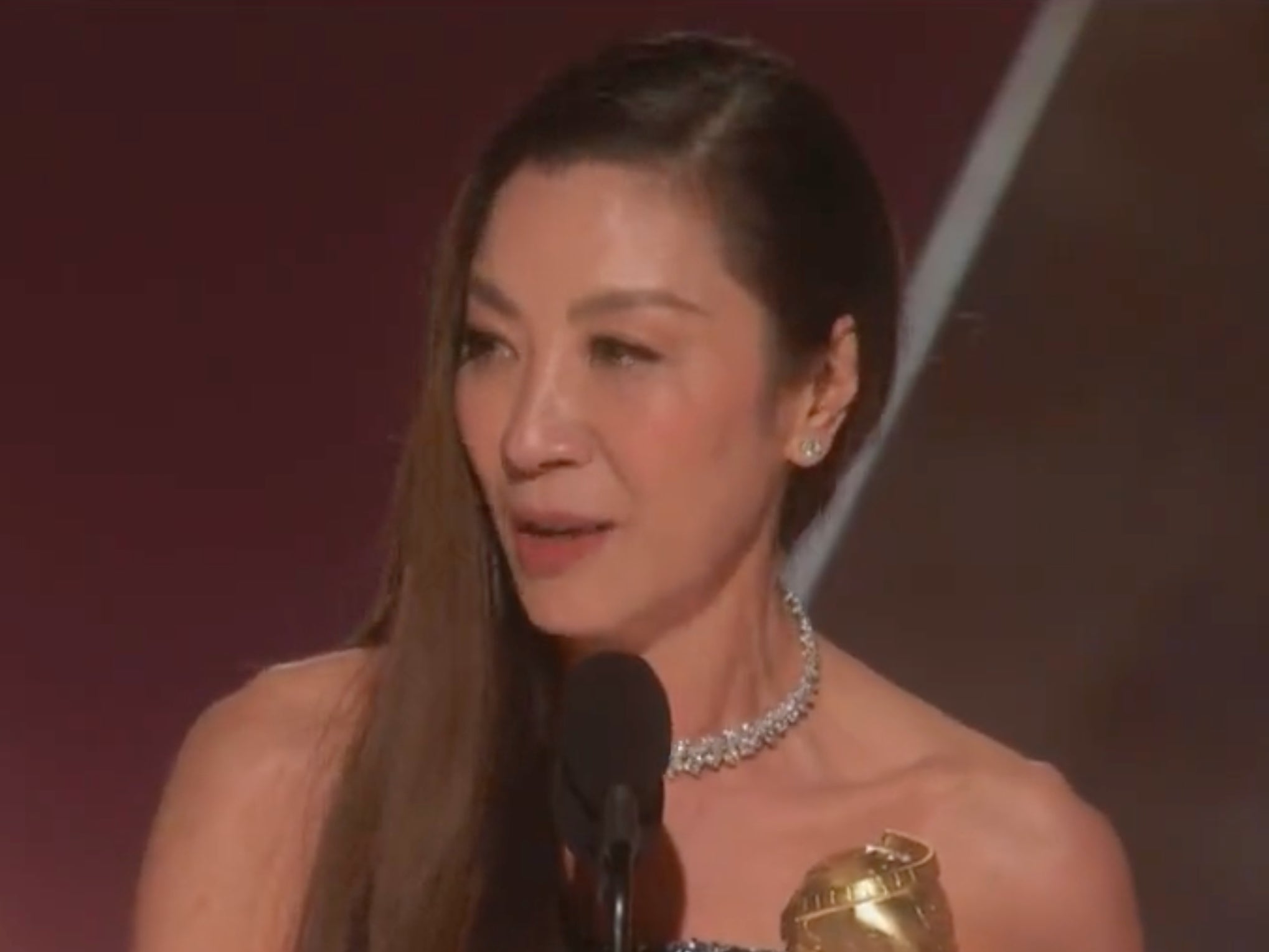 Michelle Yeoh at the Golden Globes